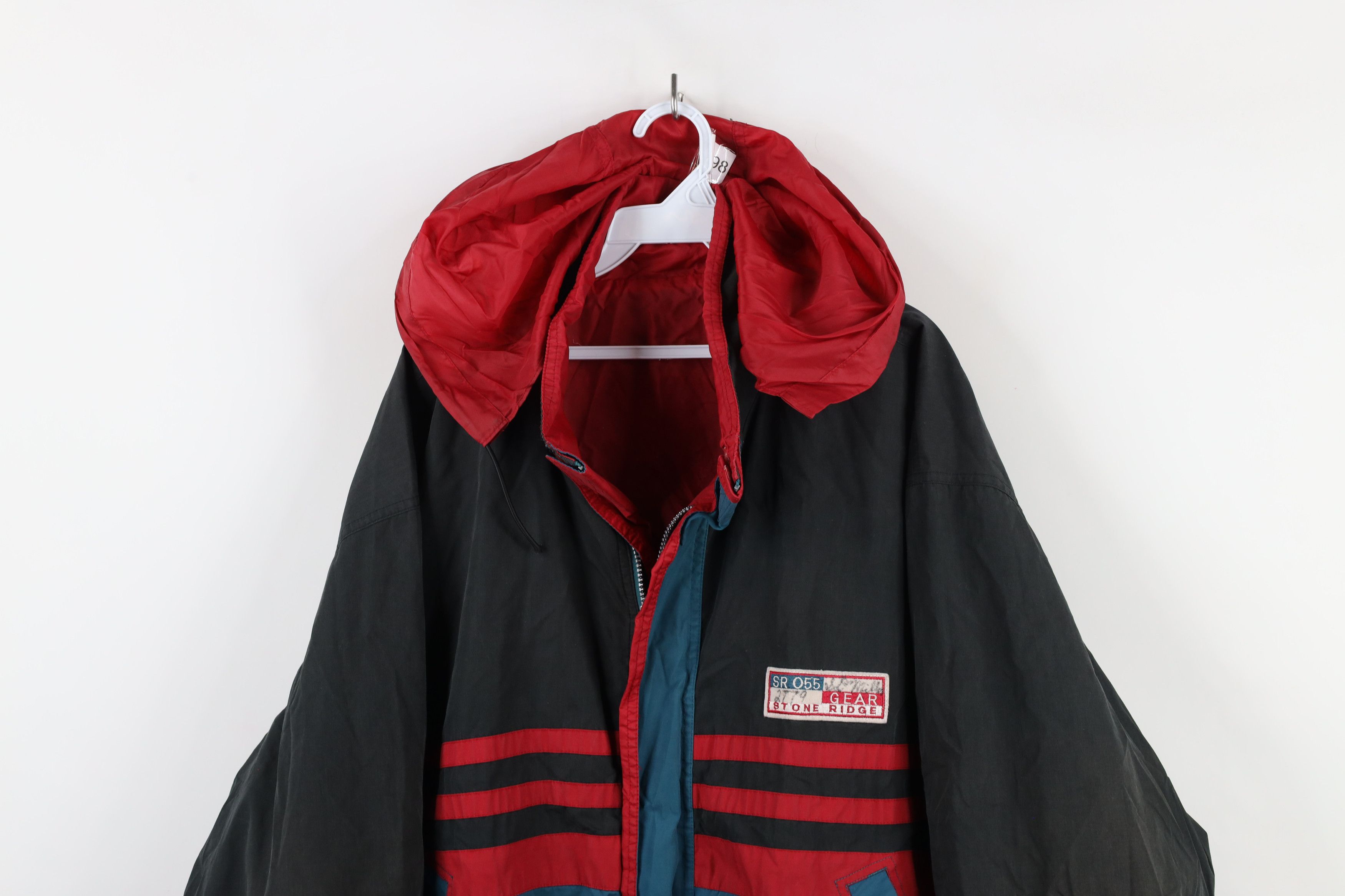 Vintage Vintage 90s Streetwear Reversible Hooded Windbreaker Jacket Size US XL / EU 56 / 4 - 2 Thumbnail