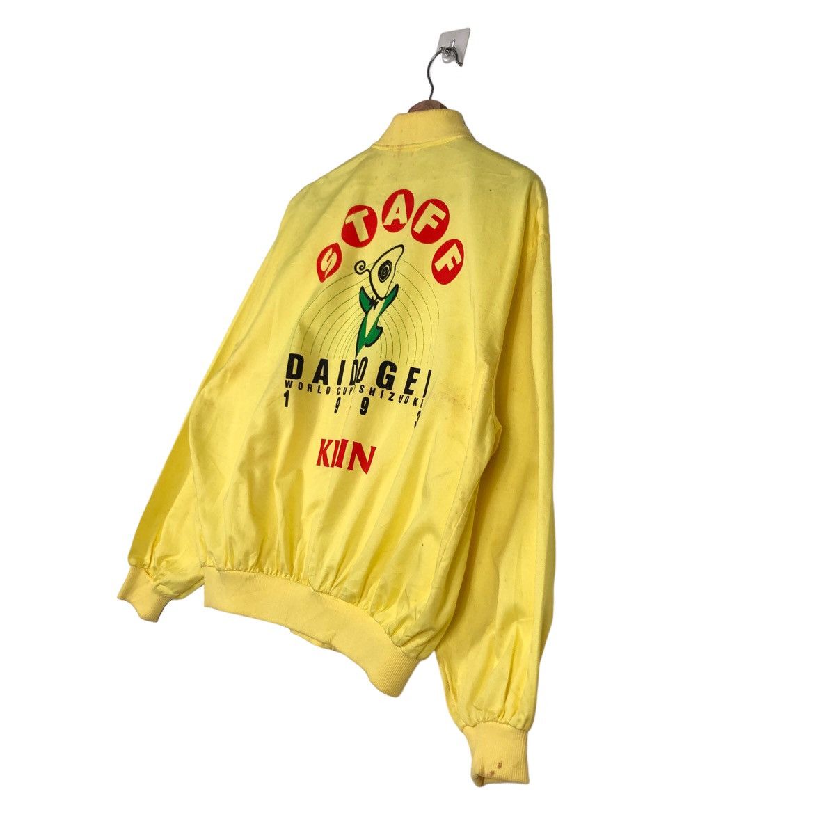 Japanese Brand 🔥Vintage Bomber Jacket Satin Daidogei 1993 World Cup Kirin Size US M / EU 48-50 / 2 - 10 Thumbnail