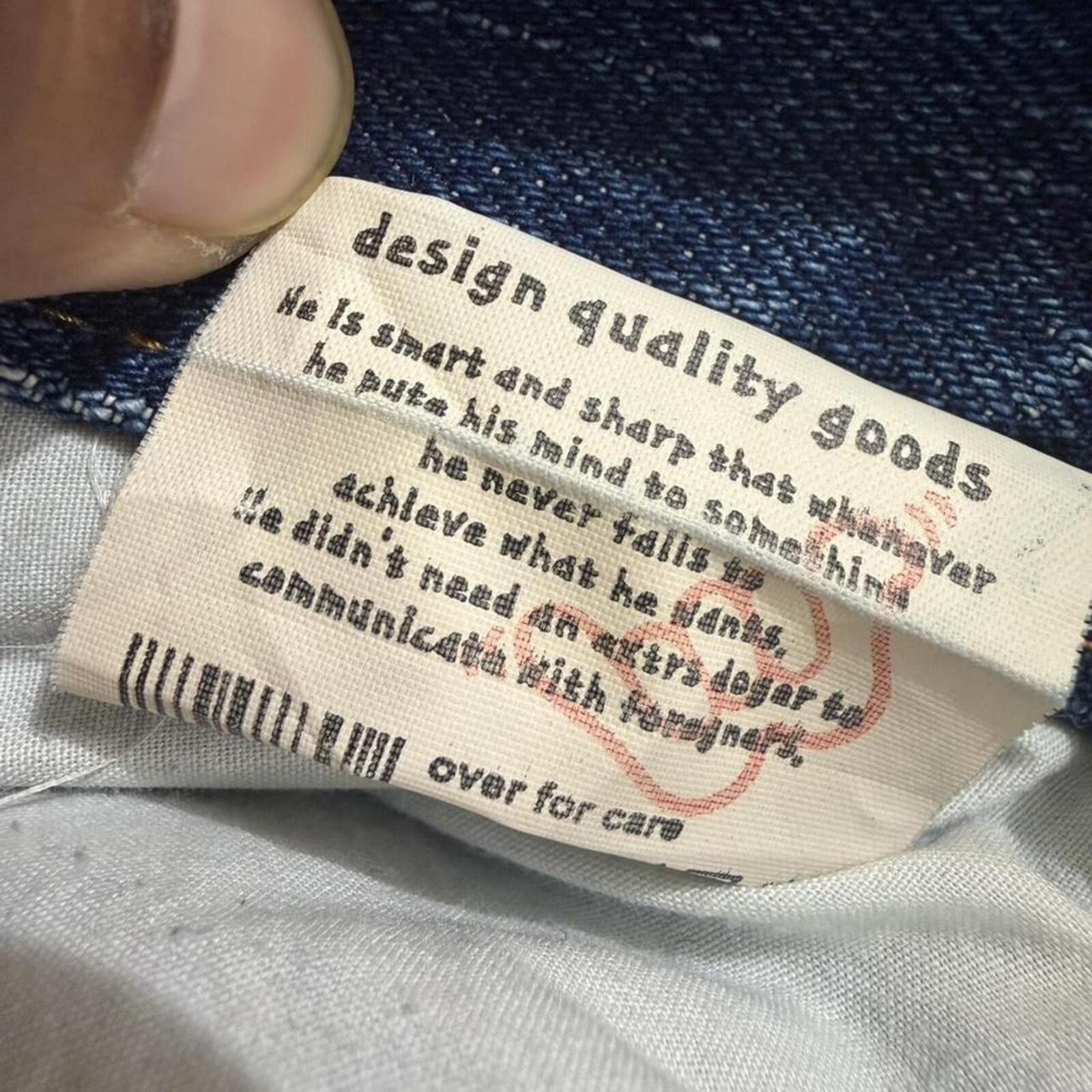 True Religion Kesson rare Truedog denim jeans straight fit Size US 34 / EU 50 - 6 Thumbnail