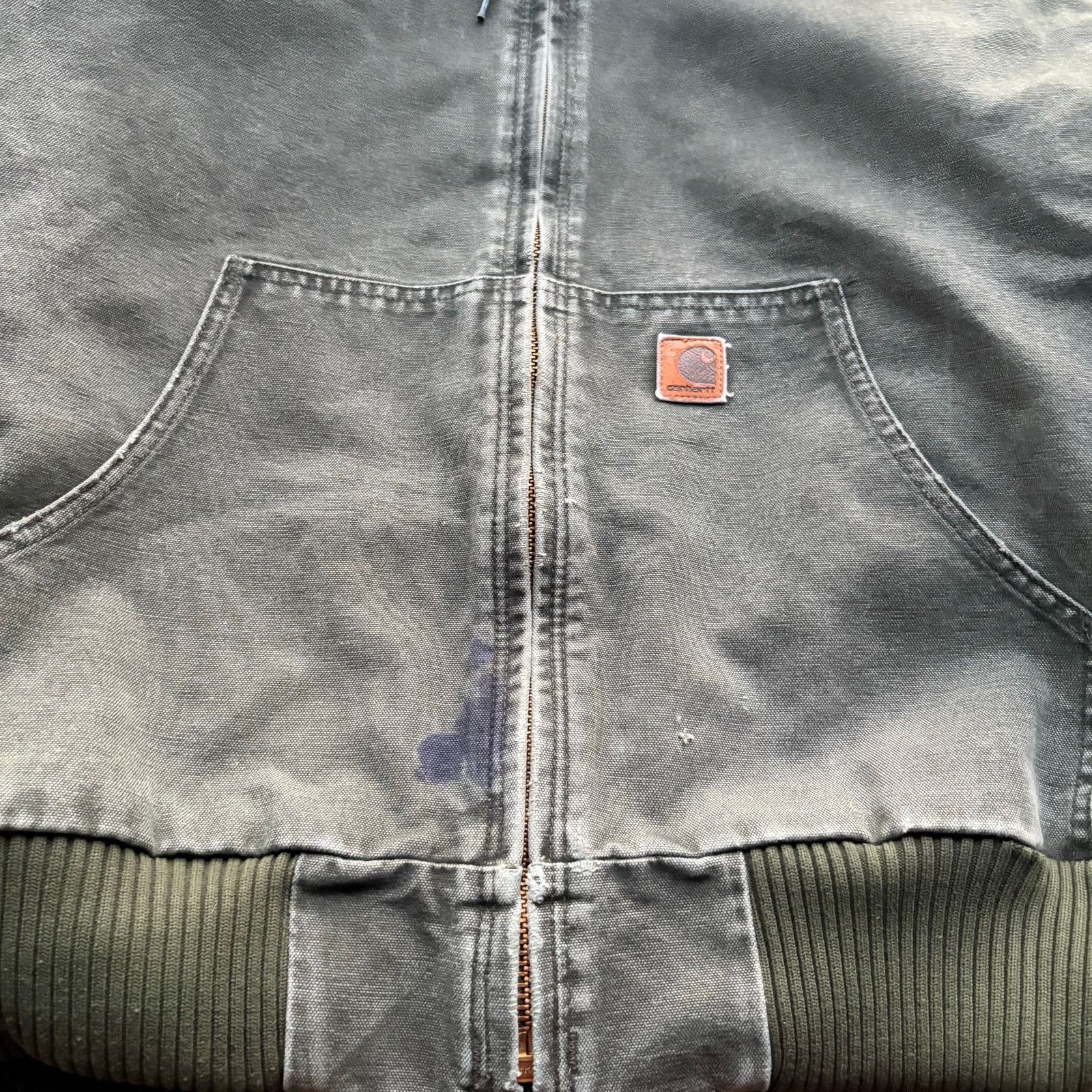 Carhartt × Vintage Crazy Vintage Moss Green Carhartt Hooded Work Jacket Size XL Size US XL / EU 56 / 4 - 3 Thumbnail