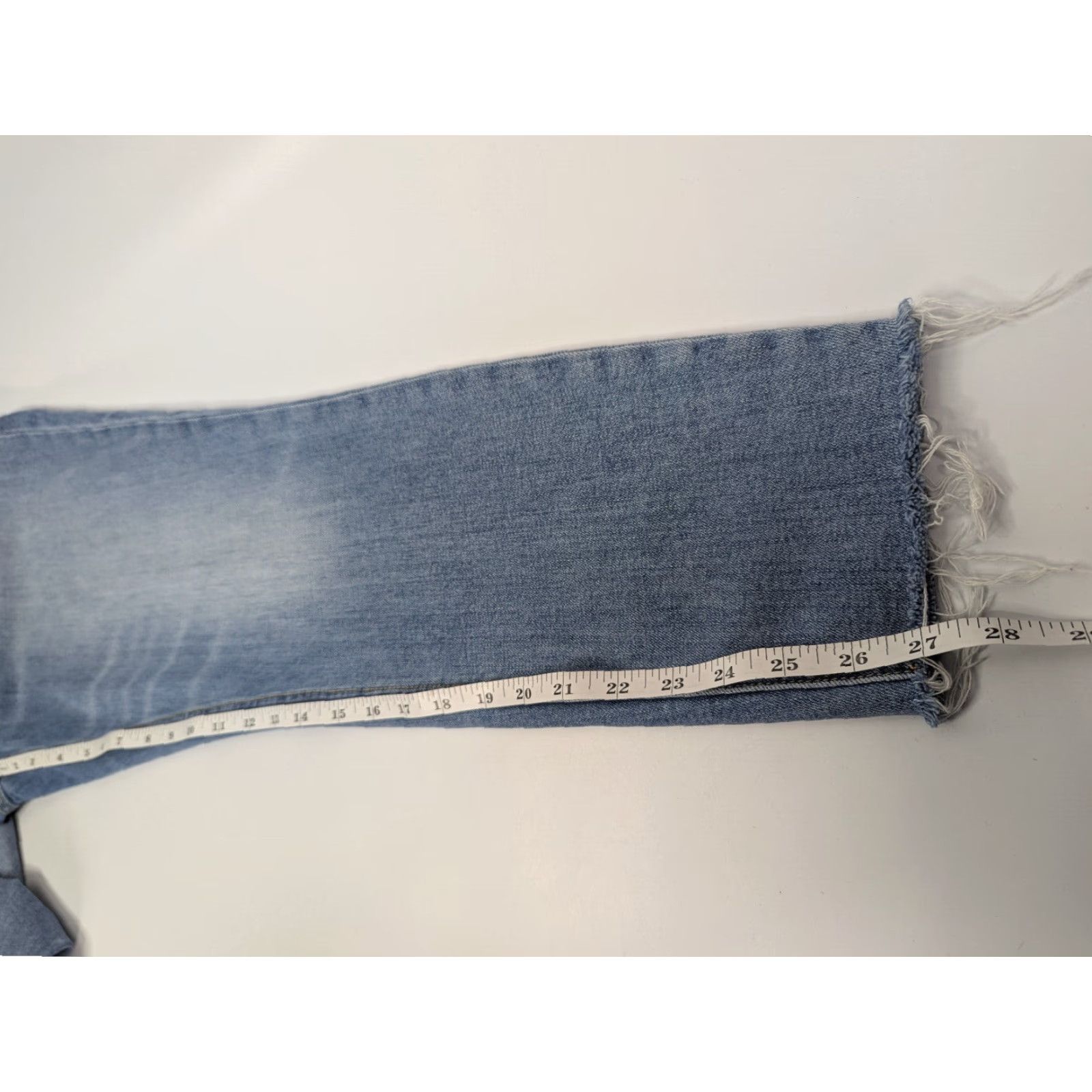 Rag & Bone Rag & Bone Jeans Womens Cate 31 Blue Mid Rise Ankle Skinny Raw Hem Distress Size 24" / US 00 / IT 34 - 6 Thumbnail