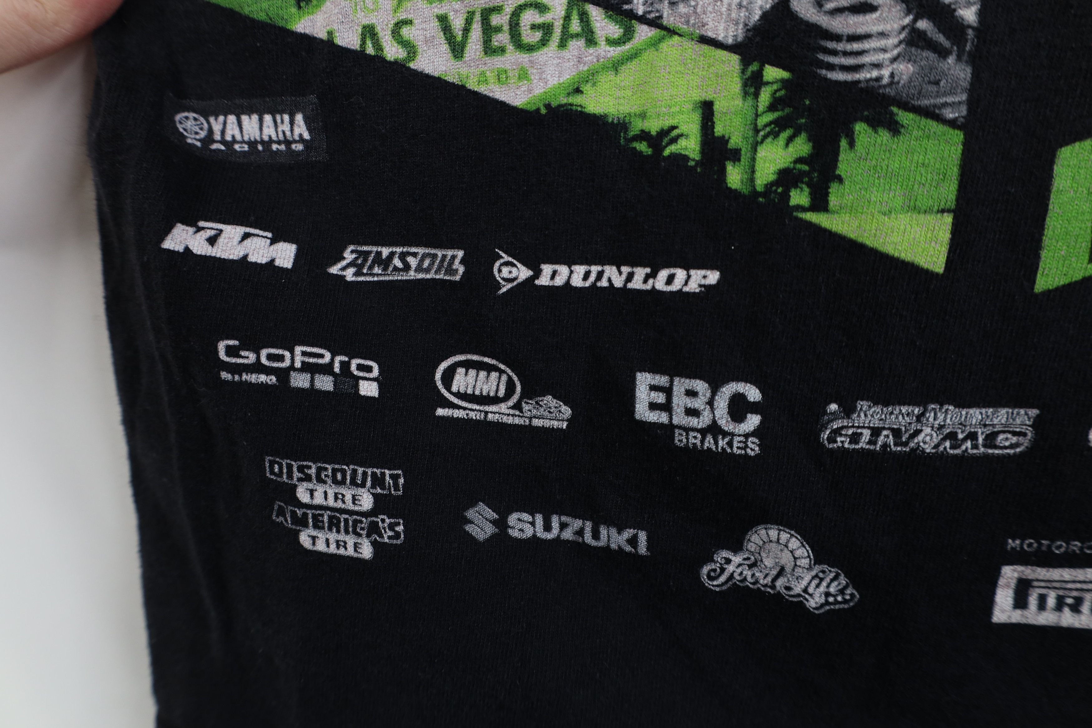 Vintage Energy Supercross Motorcycle Racing T-Shirt Black