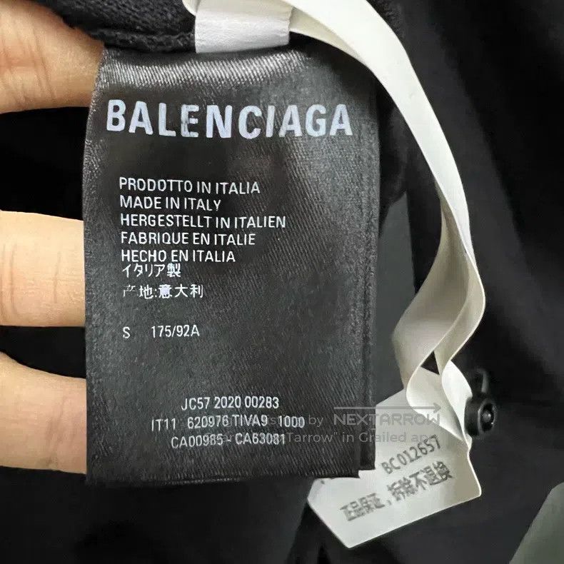Balenciaga Balenciaga Black double B printed long sleeve Size US S / EU 44-46 / 1 - 4 Thumbnail