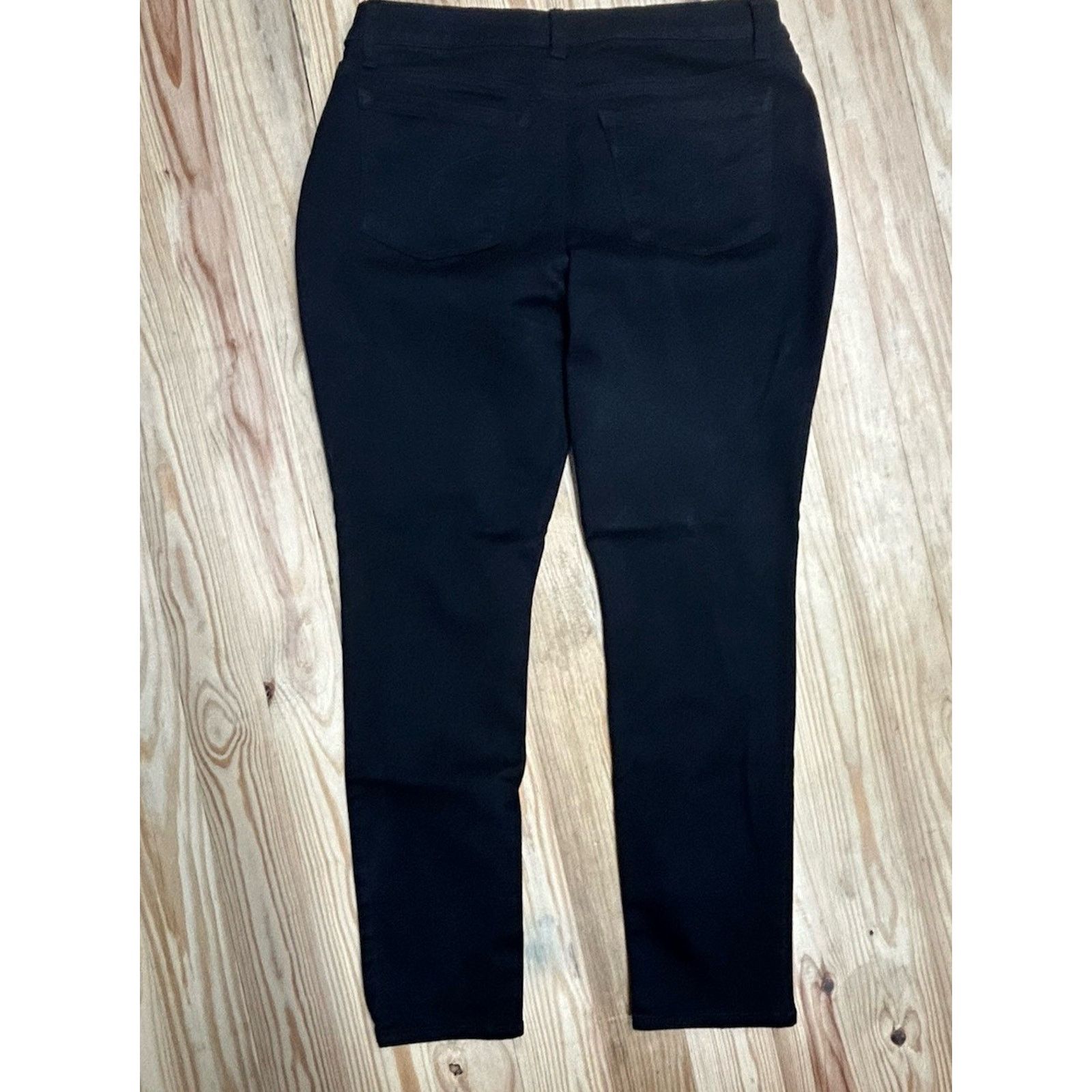 Lee Lee Midrise Skinny Jeans Women 12 M Black Cotton Blend Pants Size 34" / US 12 / IT 48 - 9 Thumbnail