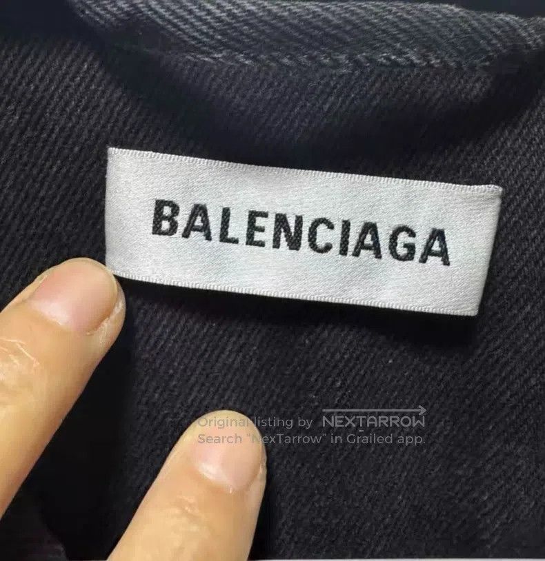 Balenciaga Balenciaga Back logo denim jacket Size XS / US 0-2 / IT 36-38 - 3 Thumbnail