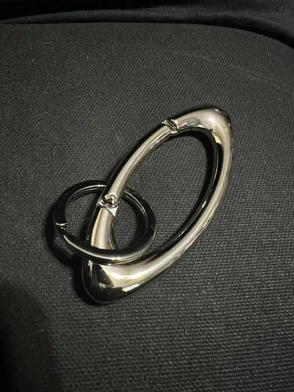 Leather Kurusu x Erika Oval Carabiner Blackout Keychain Size ONE SIZE - 2 Thumbnail