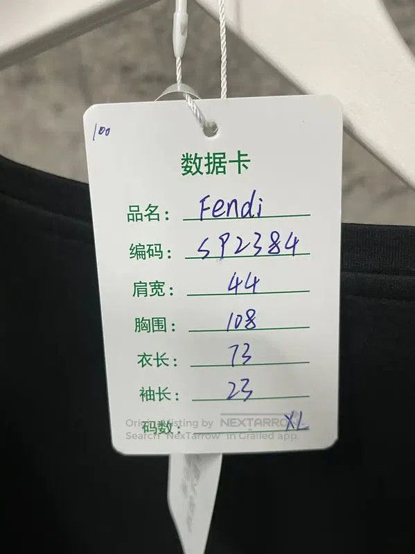 Fendi Fendi Black Cotton Graphic T-shirt for Women . Size XL / US 12-14 / IT 48-50 - 6 Thumbnail