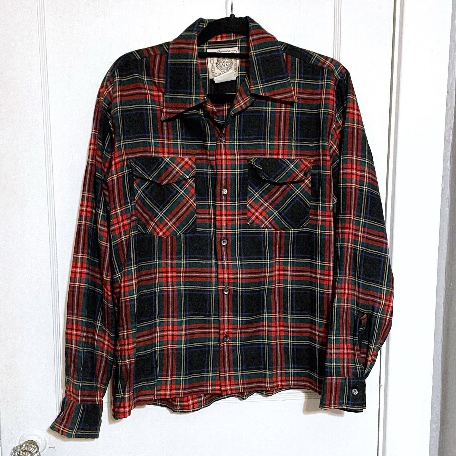 Vintage VINTAGE Herters Flannel Shirt Mens Medium Red Plaid Size US M / EU 48-50 / 2 - 1 Thumbnail