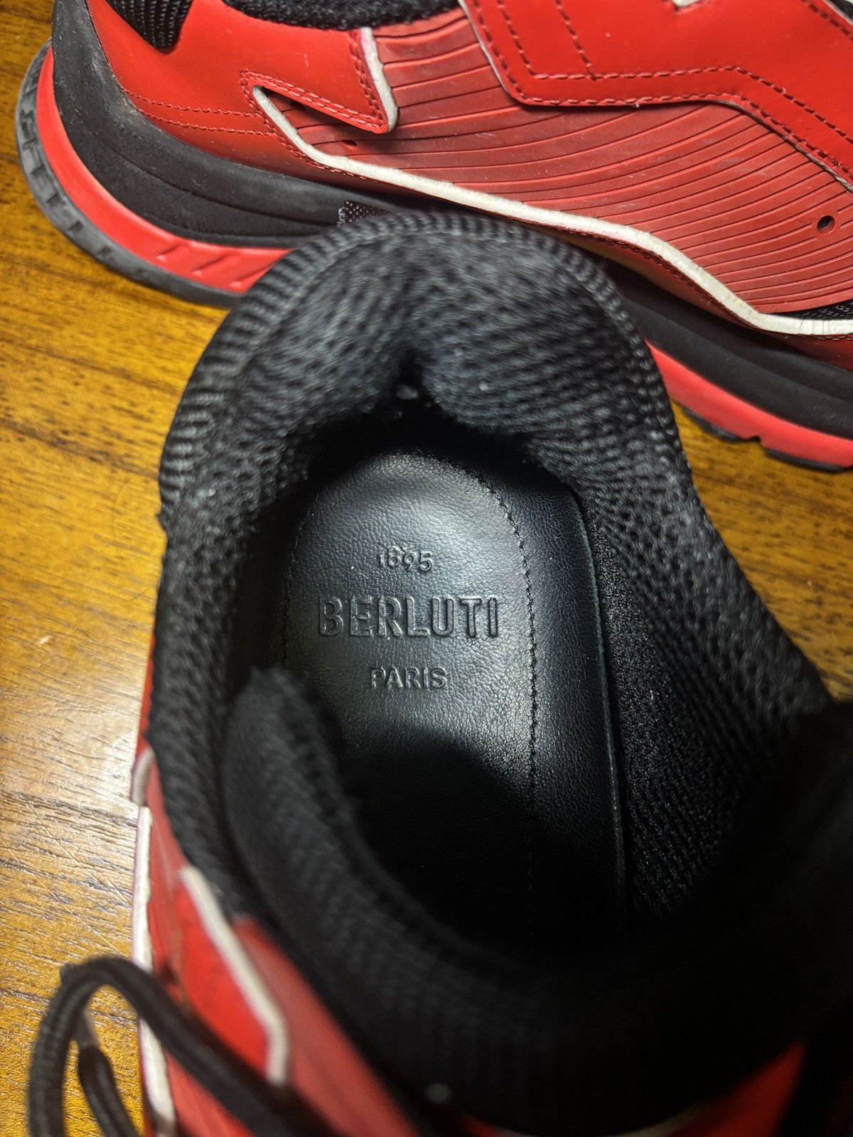 Berluti Berluti Leather Sneaker in Red Size US 9.5 / EU 42-43 - 7 Thumbnail