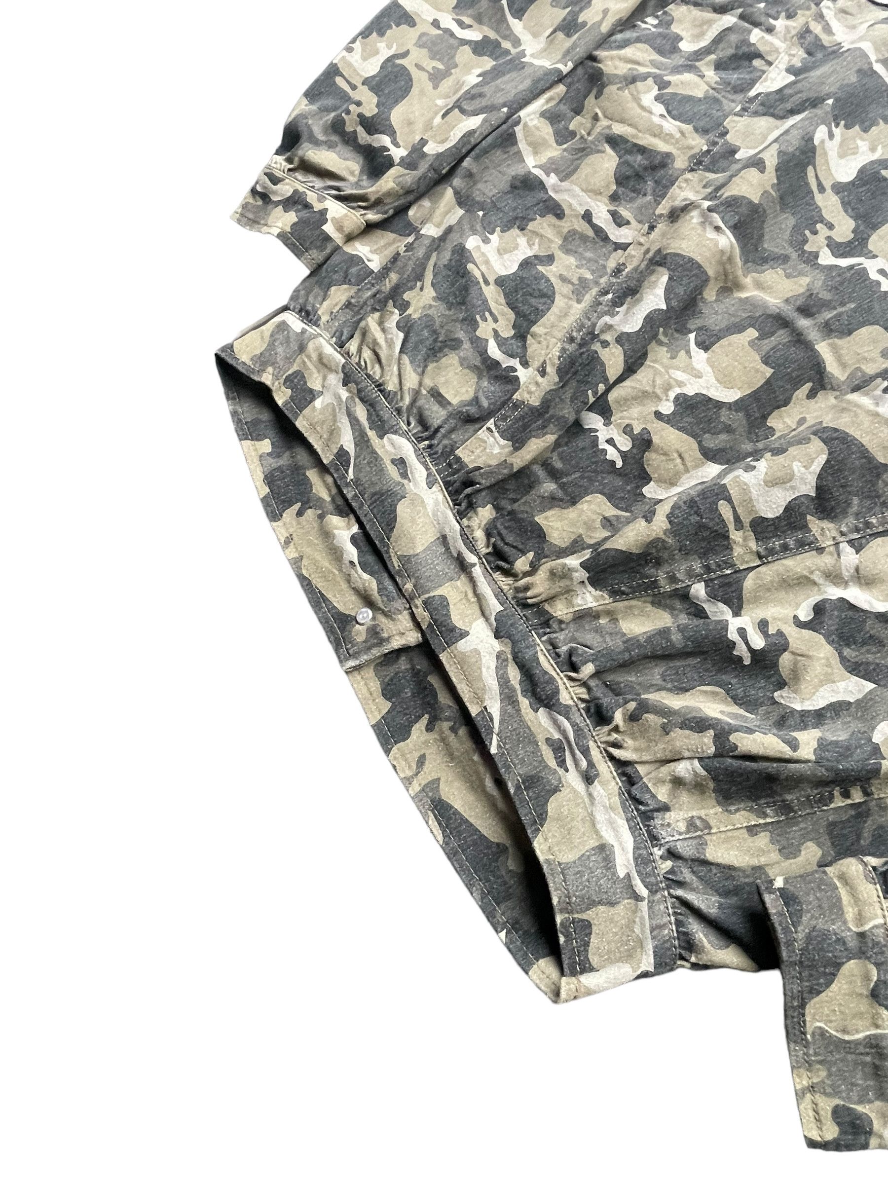 Japanese Brand Envym Camouflage Womens Trucker Jacket Size L / US 10 / IT 46 - 5 Thumbnail