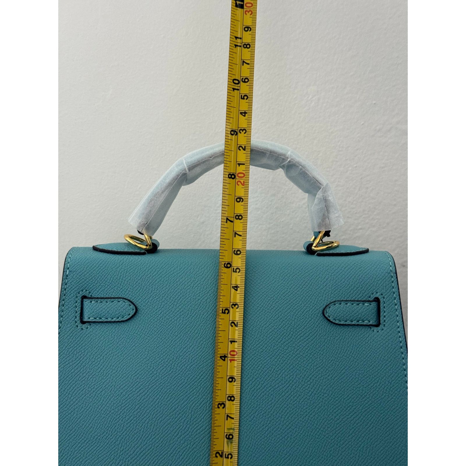Other Aqua Blue “Kelly-Style” Top Handle Bag Size ONE SIZE - 14 Thumbnail