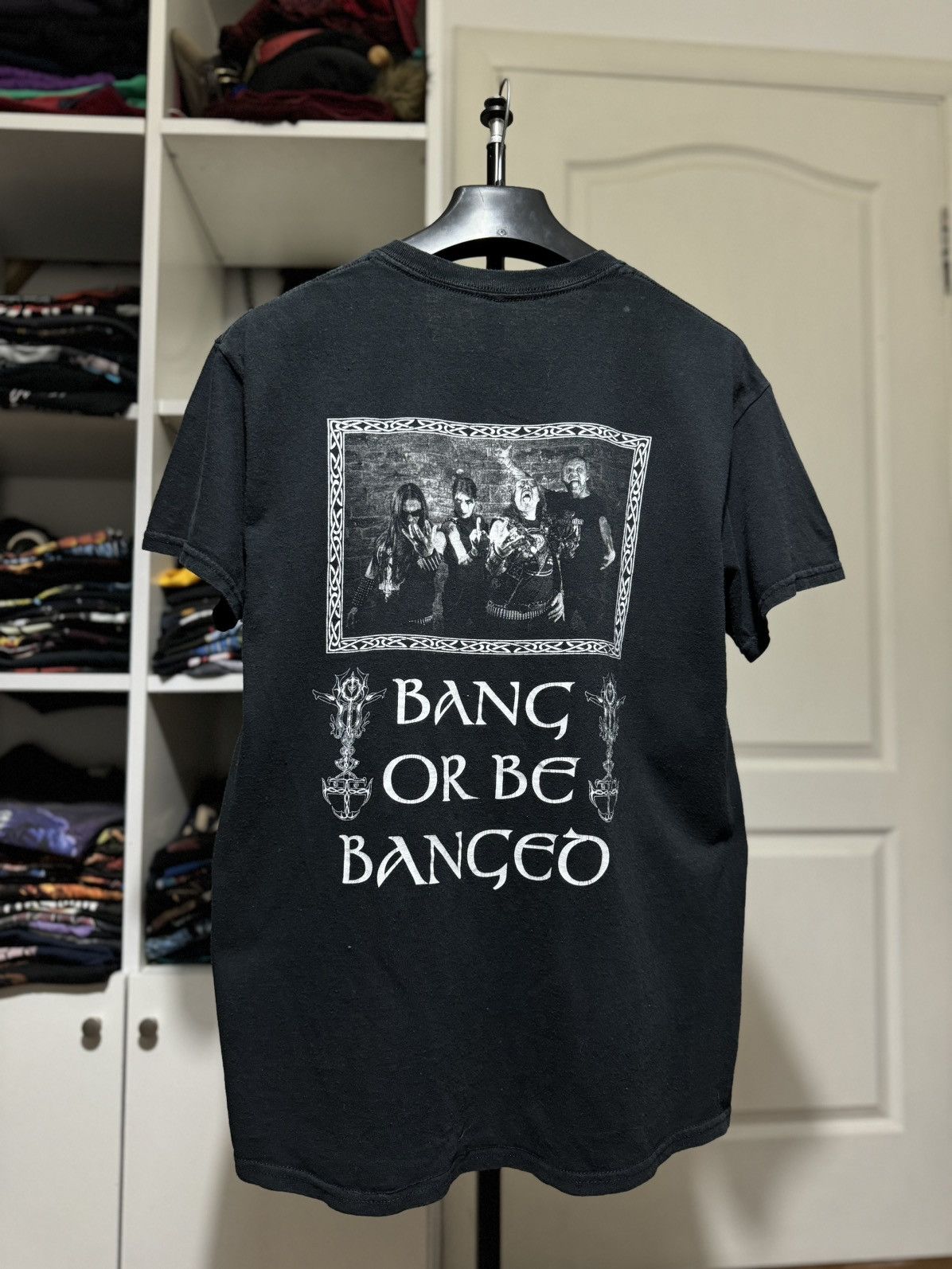 Band Tees × Vintage Vintage Desaster Band Or Be Banged Black Metal Tee Size US M / EU 48-50 / 2 - 1 Thumbnail