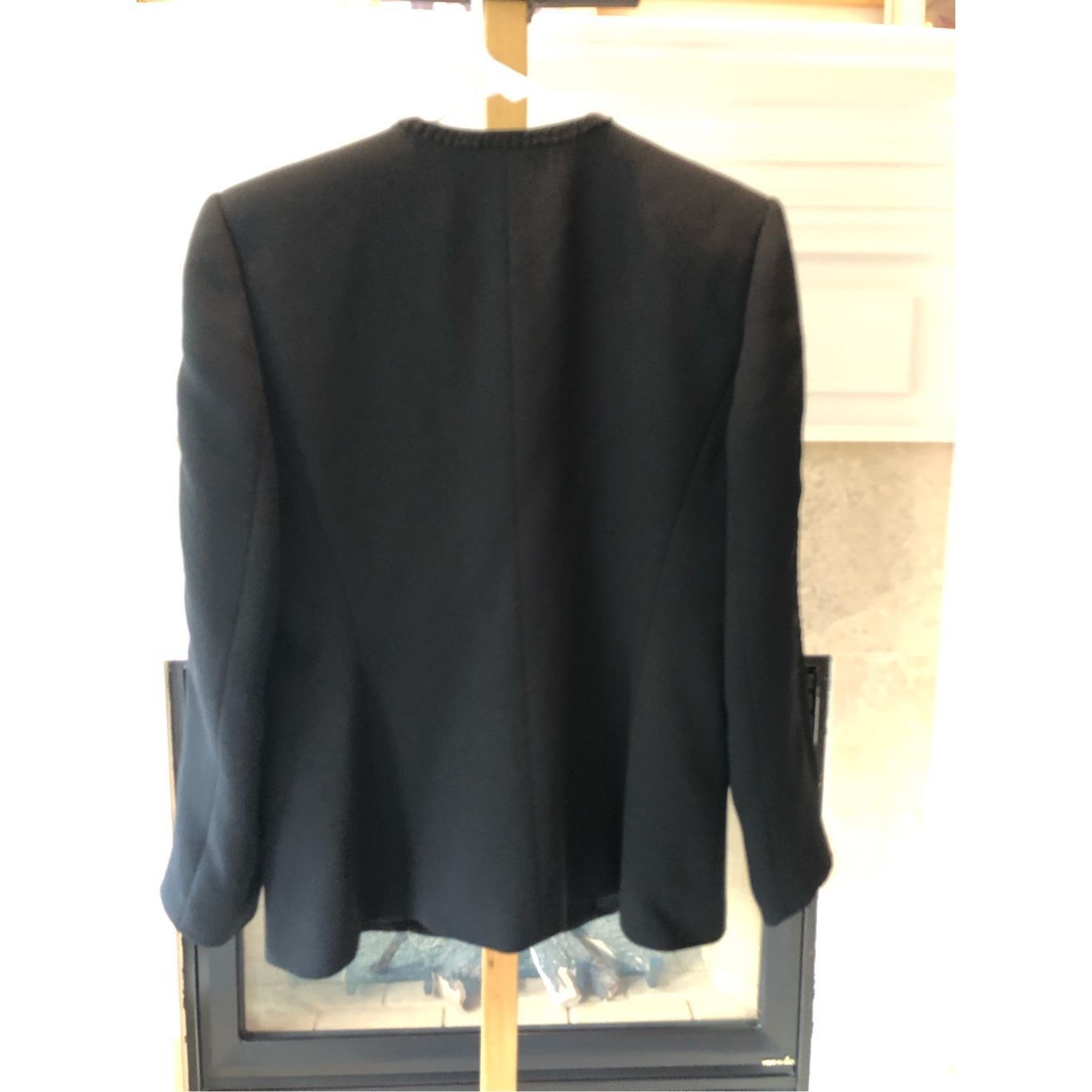 Other Kasper A.S.L. Women’s Black Lace Trim Button Up Elegant Suit Size L / US 10 / IT 46 - 2 Thumbnail