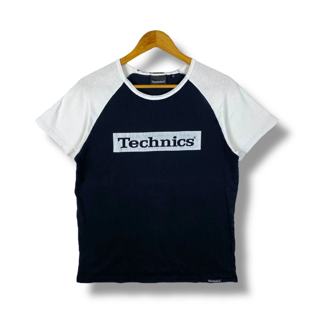Vintage TECHNICS Box Logo Graphic Distressed Tee Shirt Medium Size Size US M / EU 48-50 / 2 - 1 Thumbnail