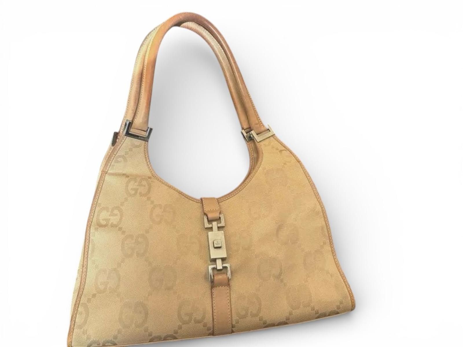 Gucci Gucci - Beige Monogram Canvas Shoulder Bag Size ONE SIZE - 2 Thumbnail