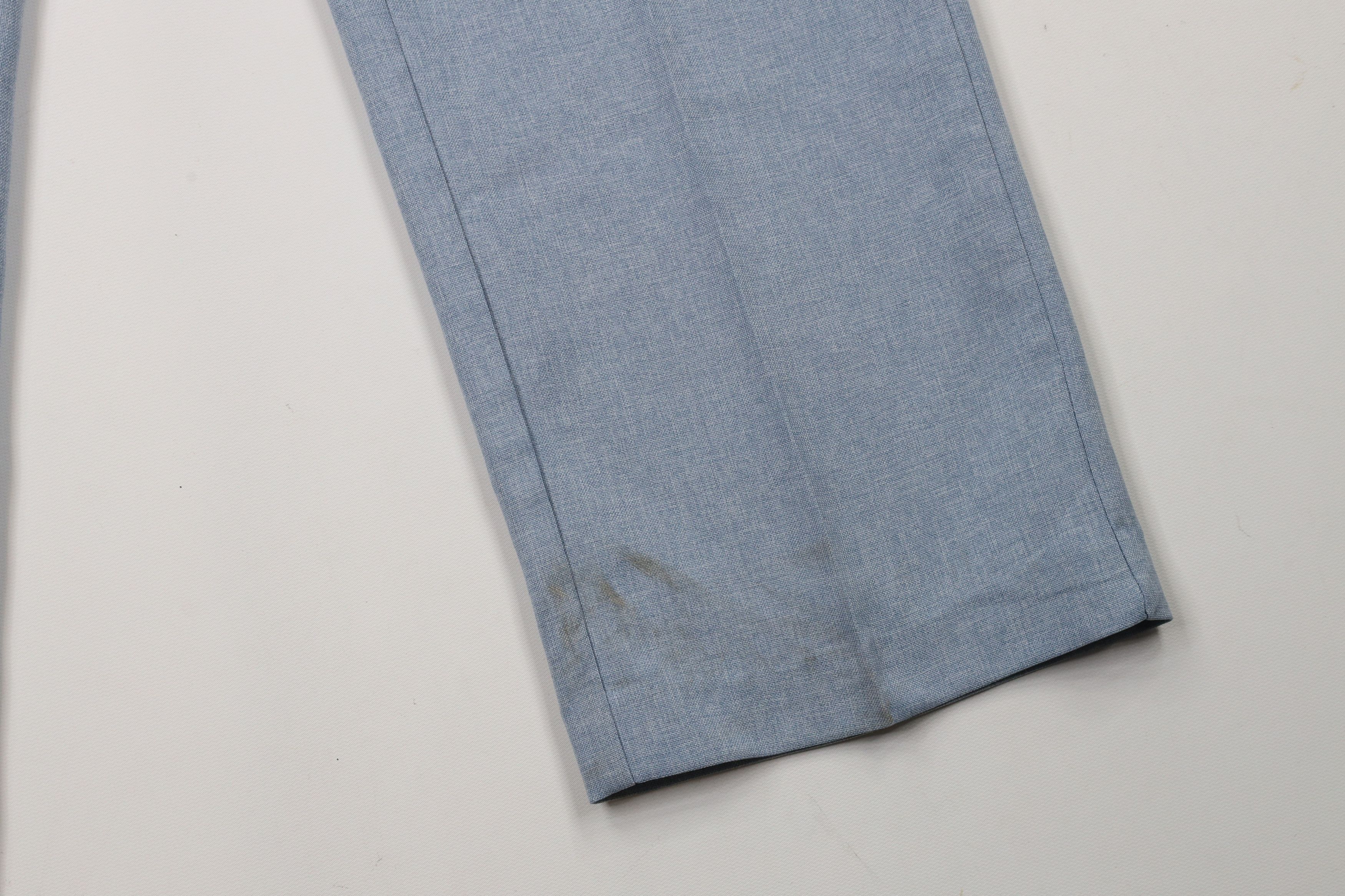 Vintage Vintage 70s Streetwear Knit Wide Leg Chino Pants USA Size US 34 / EU 50 - 5 Thumbnail