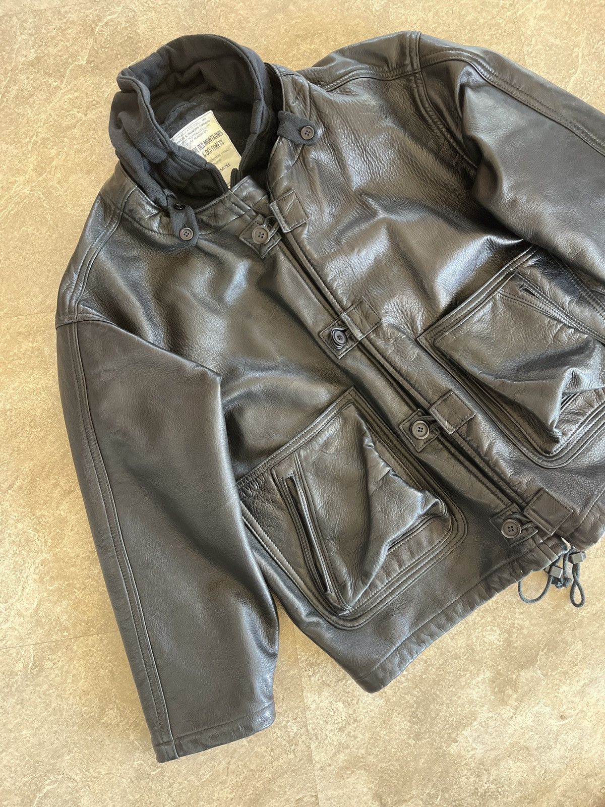 Marithe + Francois Girbaud Vintage Rare Marithe Francois Girbaud Leather Jacket Size US S / EU 44-46 / 1 - 5 Thumbnail