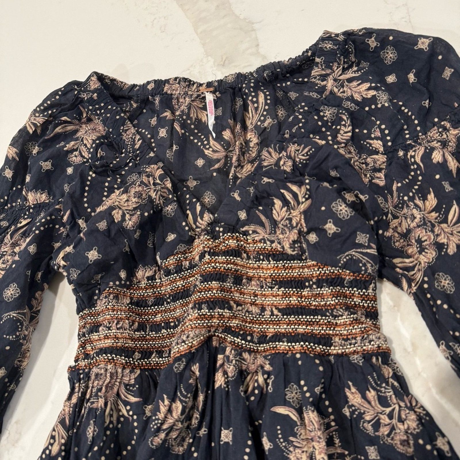 Free People Free People Golden Hour Smocked Bodice Maxi Dress Womens XS Size XS / US 0-2 / IT 36-38 - 8 Thumbnail