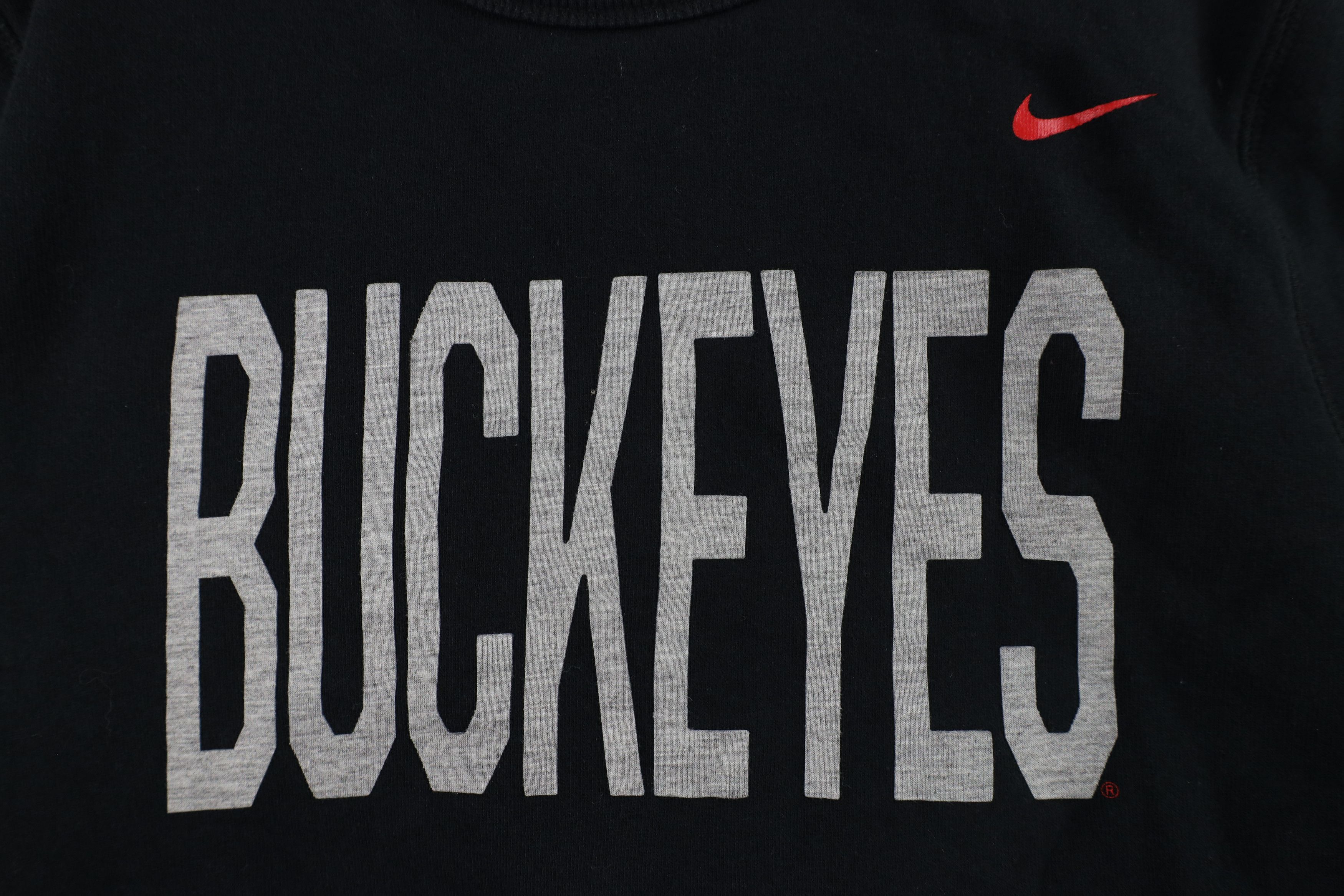 Nike × Vintage Vintage Nike Ohio State University Buckeyes Sweatshirt Black Size M / US 6-8 / IT 42-44 - 4 Thumbnail
