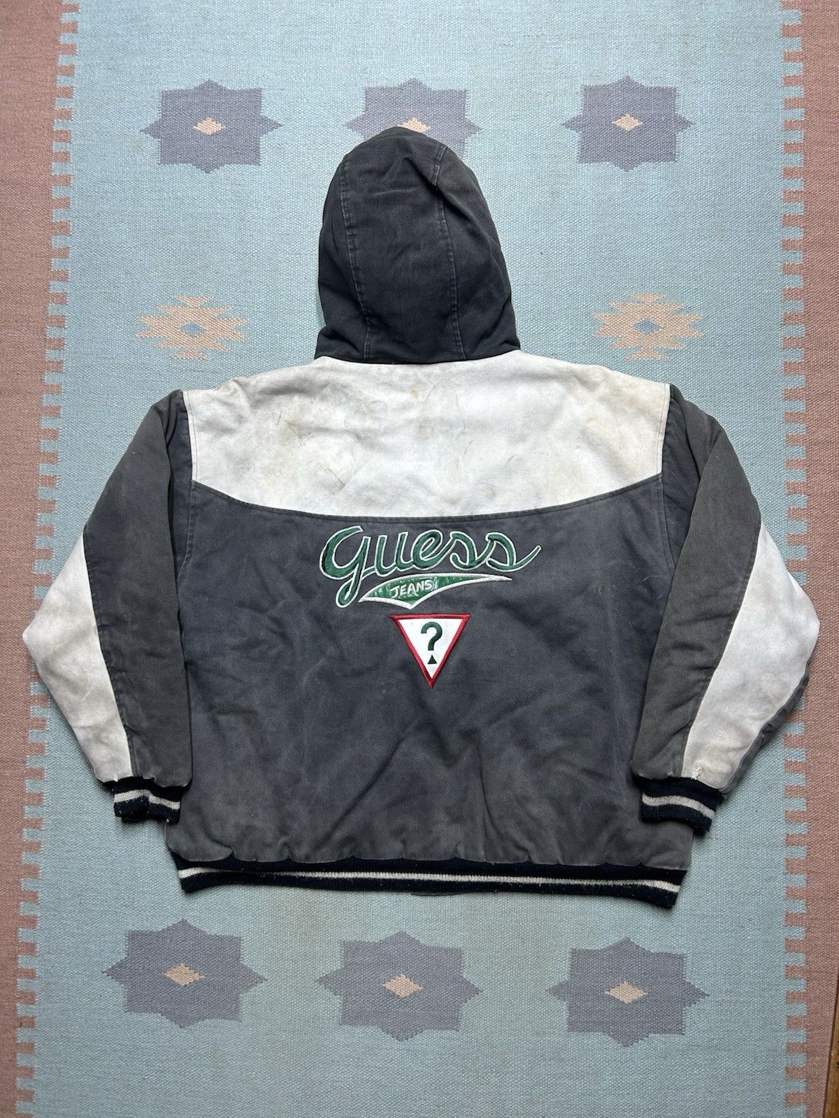 Vintage Vintage guess hooded work jacket canvas Carhartt quilted XL Size US XL / EU 56 / 4 - 1 Thumbnail