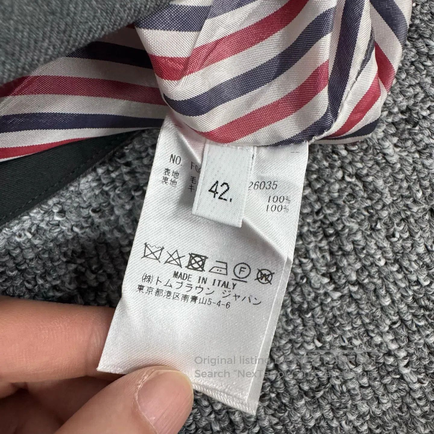 Thom Browne Thom Browne size 42 Red, white, and blue ribbed fabric; ple Size 31" - 5 Thumbnail