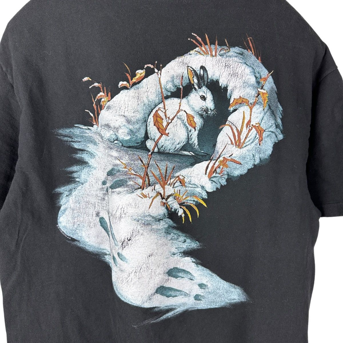 Vintage Vintage 90s Arctic Wolf Snow Bunny Nature Shirt Size US L / EU 52-54 / 3 - 9 Thumbnail