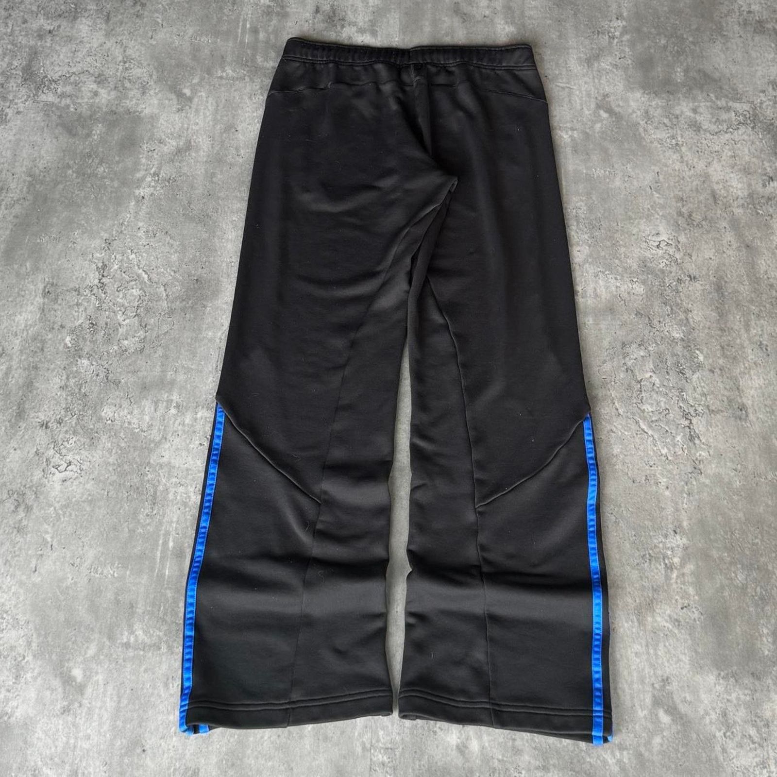 Adidas × Vintage Vintage Y2K Adidas Black & Blue Embroidered Opium Sweatpants Size 34" / US 12 / IT 48 - 2 Thumbnail