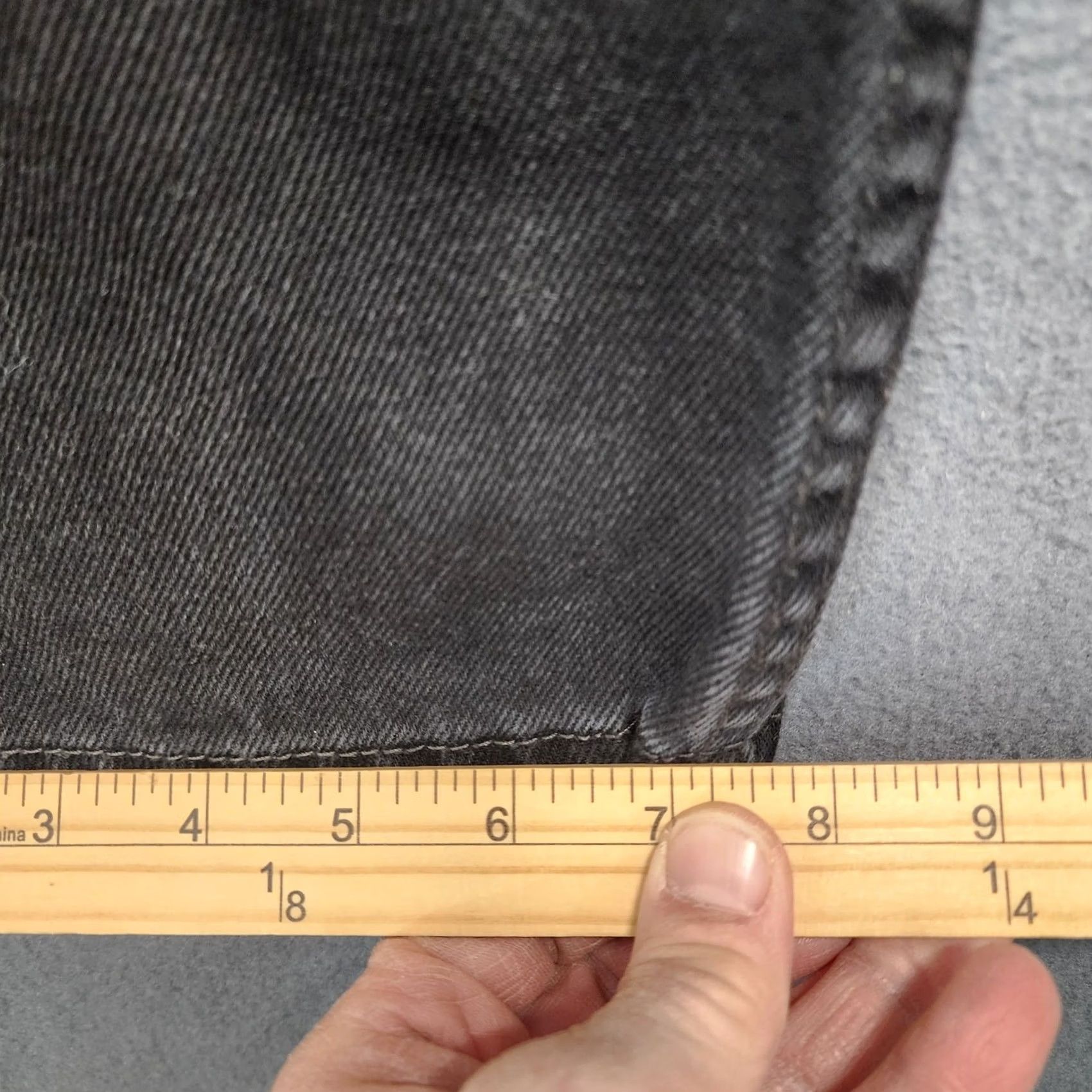 Levi's Levi's 505 Jeans Mens Black Denim Straight 32x30 Regular Waist 32 Inseam 30 5-Pocket Closure Zip Classic Fit Mens Jeans Size US 32 / EU 48 - 6 Thumbnail