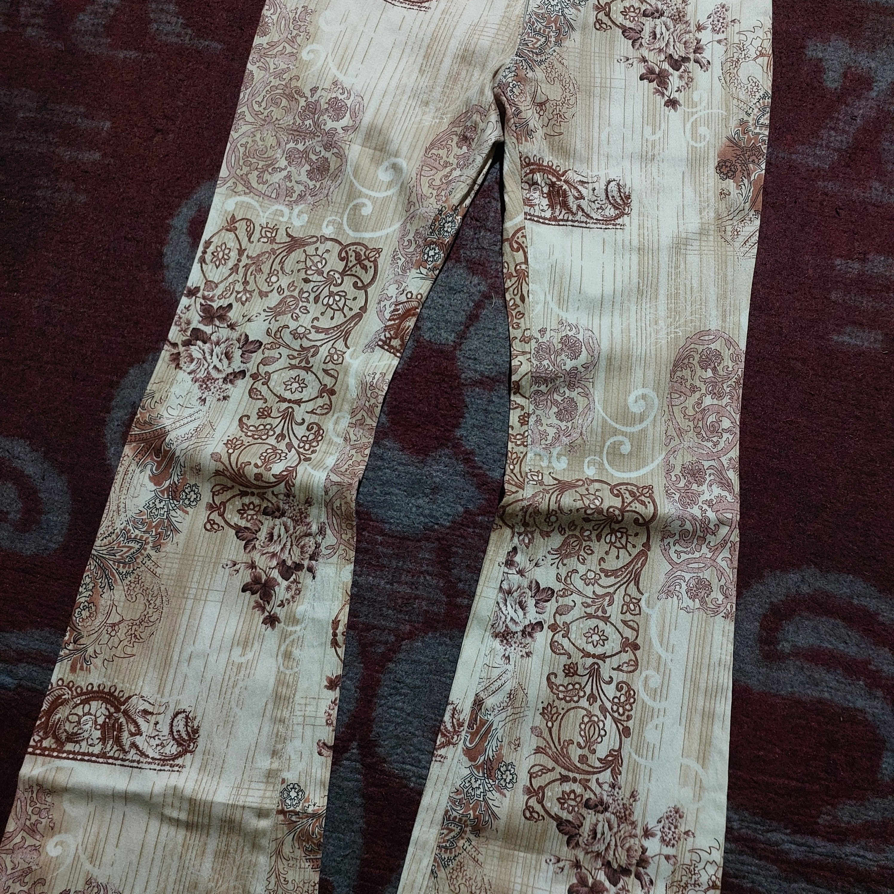 Tornado Mart Tornado Mart Magnolia flower pattern flare pants Size 26" / US 2 / IT 38 - 5 Thumbnail