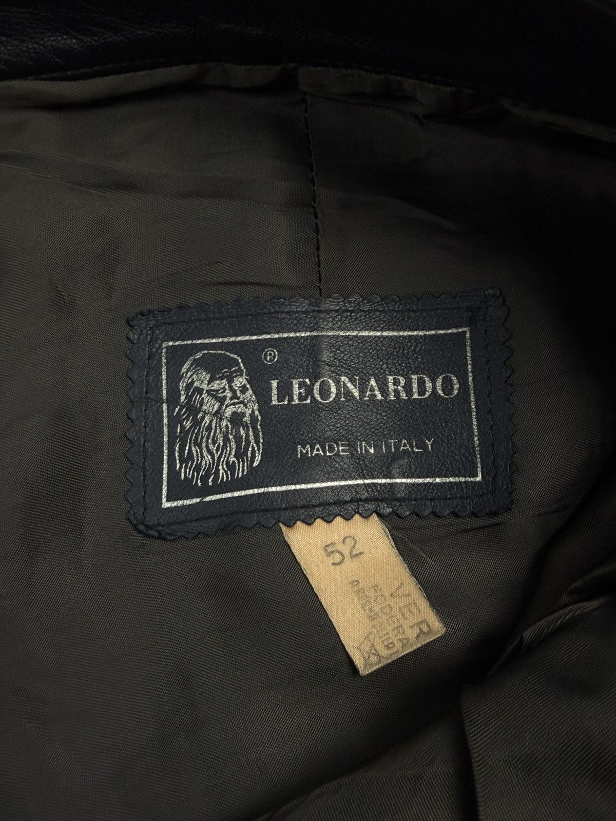 Leather Vintage Leonardo Vera Pelle Italy Leather Pants Relaxed Fit Size US 34 / EU 50 - 17 Thumbnail