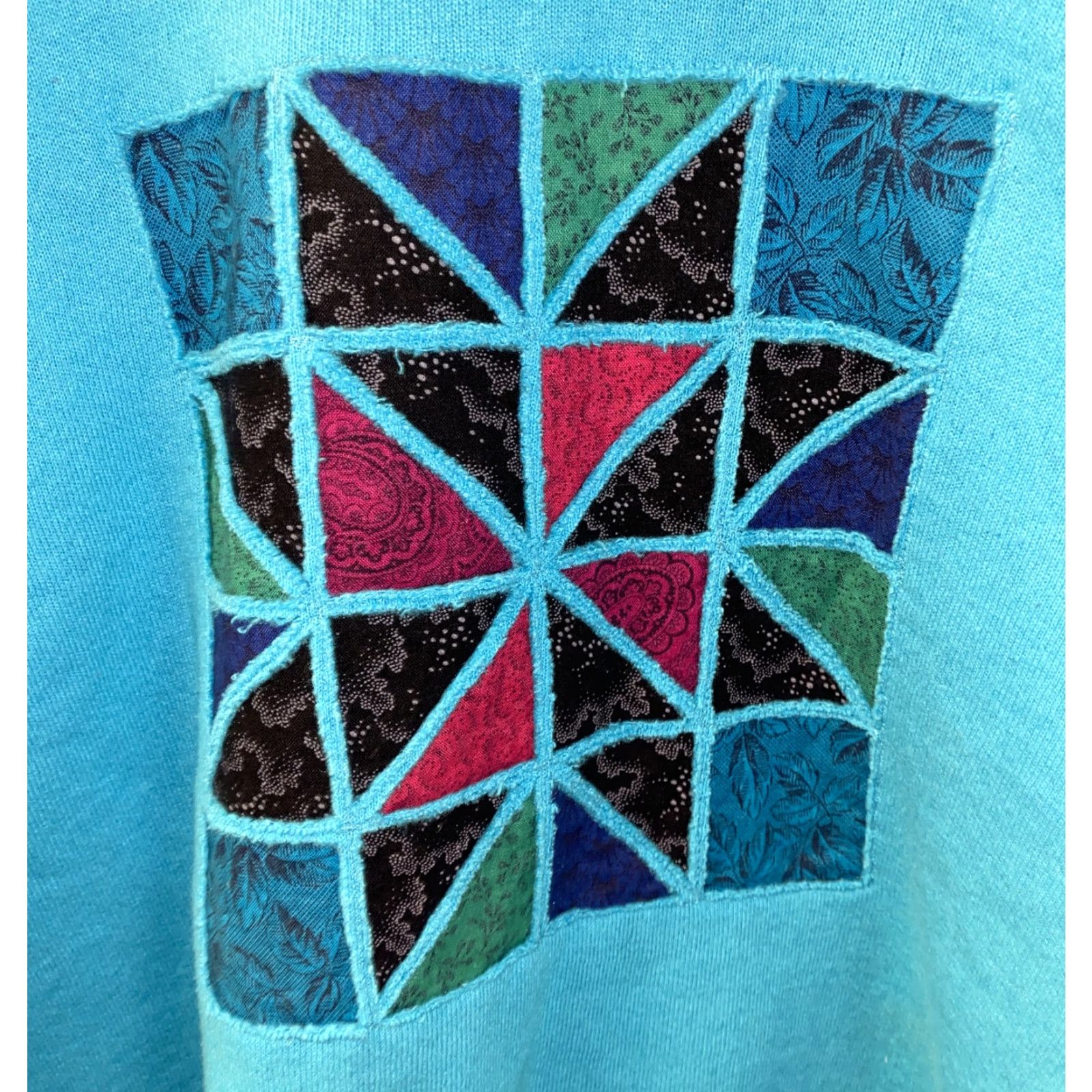 Fruit Of The Loom VINTAGE Fruit Of The Loom WOMENS Sweatshirt Pullover Blue L 22 In Armpit USA Ladies Pullover Sweatshirt Womens L Blue VTG Size L / US 10 / IT 46 - 2 Thumbnail