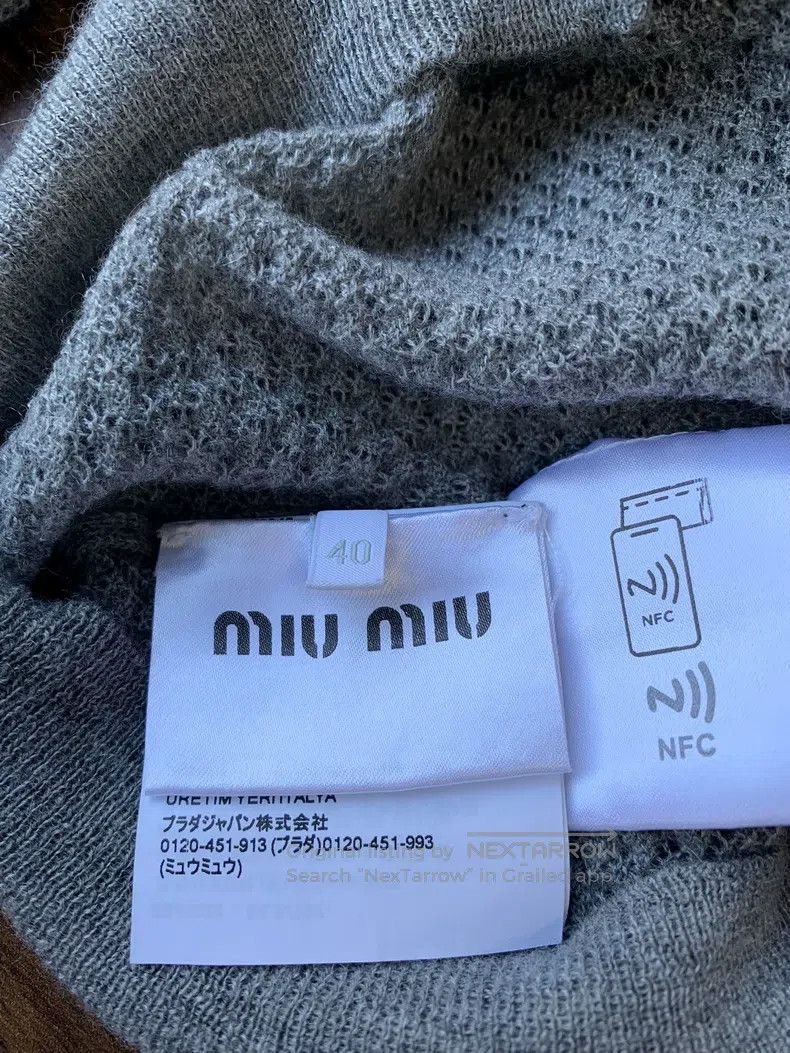 Miu Miu Miu Miu 40 Cashmere knitted cardigan sweater Size M / US 6-8 / IT 42-44 - 6 Thumbnail