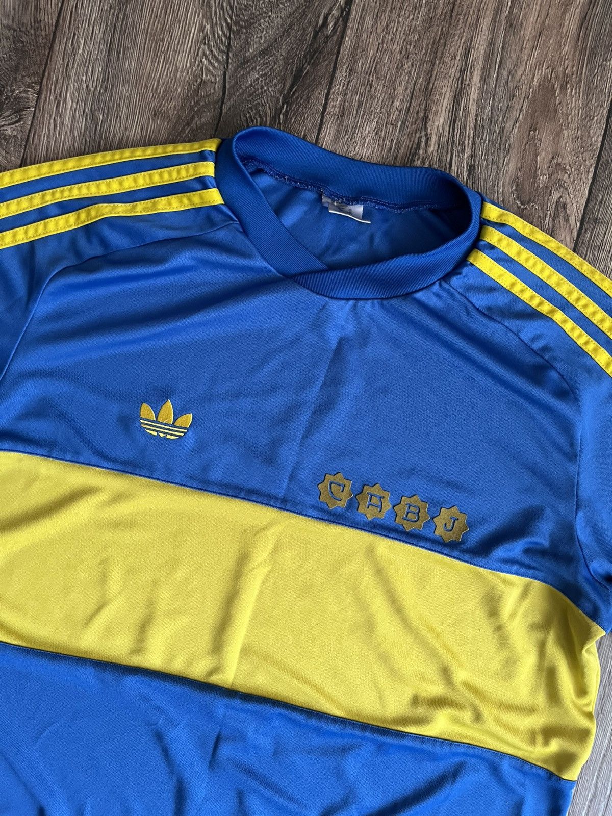 Adidas × Vintage Vintage Adidas Boca Juniors Home 1981 1982 Retro Replicas Size US L / EU 52-54 / 3 - 2 Thumbnail