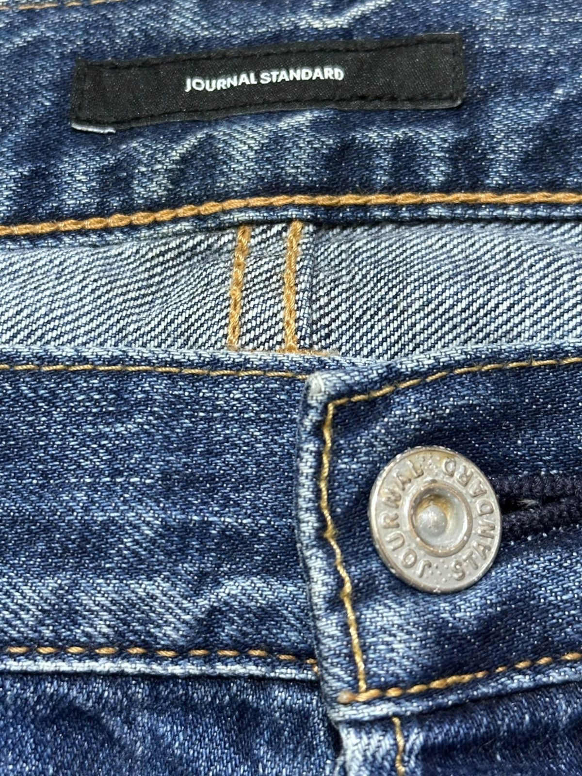 Journal Standard Vintage Journal Standard Buckle Belt Ripped Distressed Denim Size US 31 - 3 Thumbnail