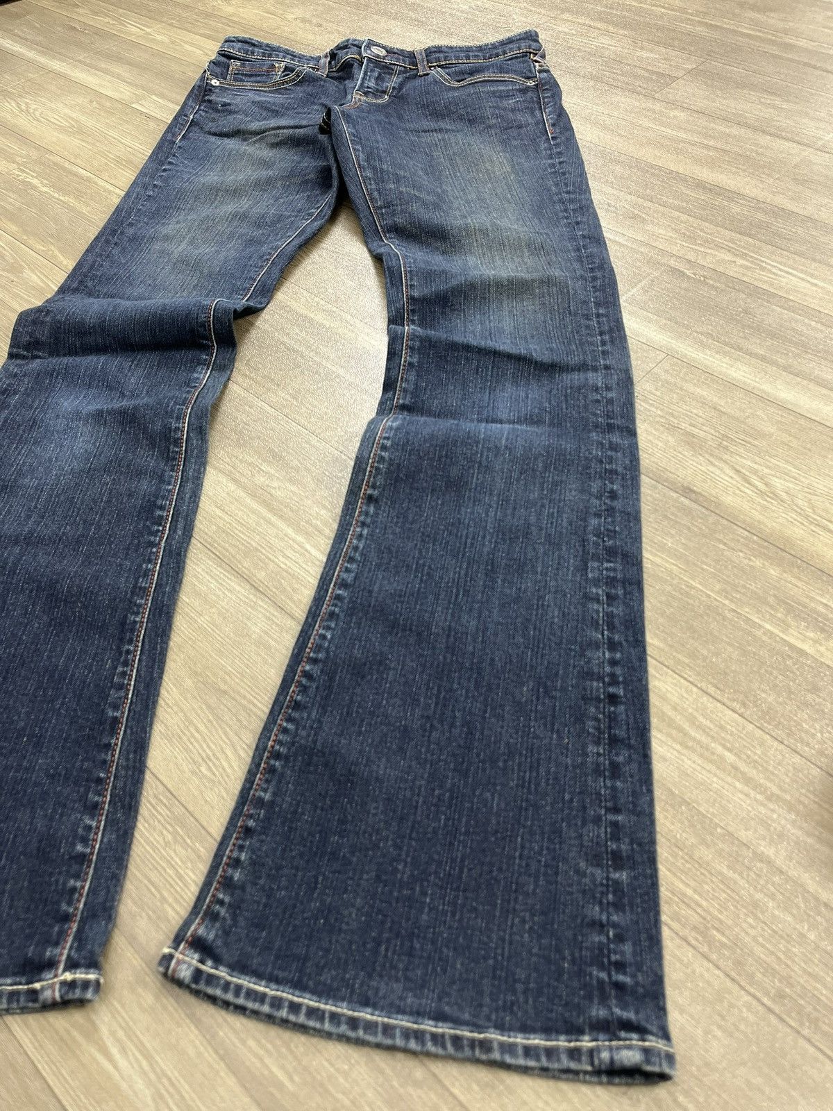 Japanese Brand 2000s Georgia Love Ifsixwasnine Lgb Style Flared Jeans Y2K Size US 27 - 2 Thumbnail