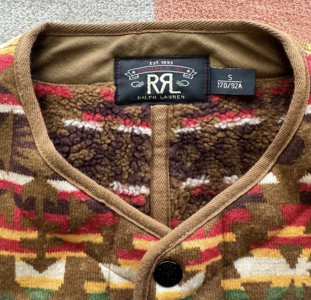 RRL Ralph Lauren RRL Ralph Lauren Double RL Southwestern Vest K22 Size US S / EU 44-46 / 1 - 5 Thumbnail