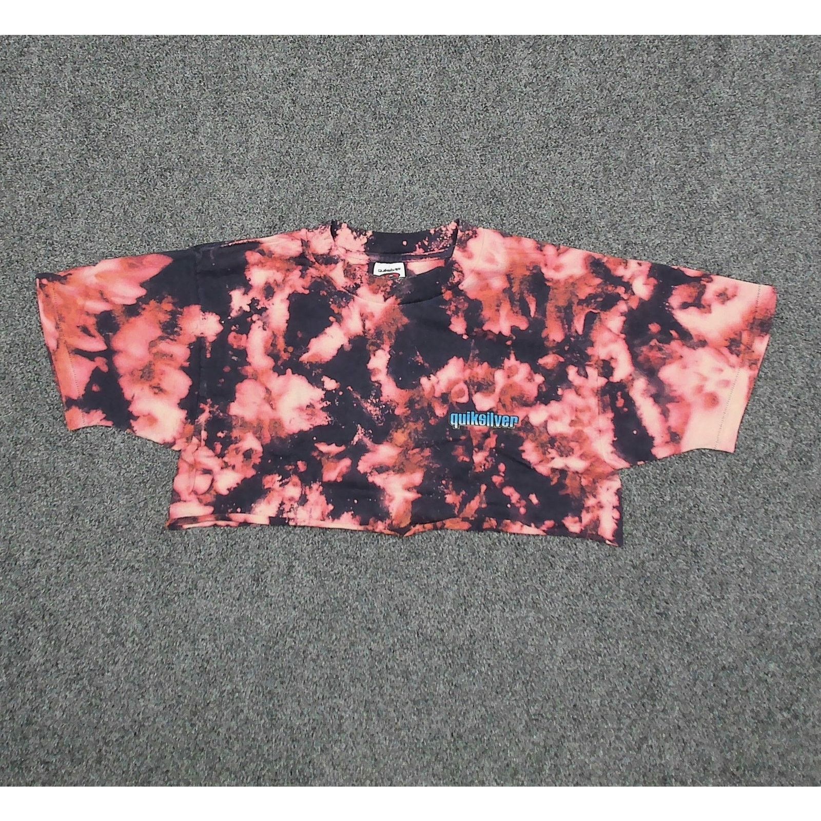 Quiksilver Quiksilver Vintage 90s Reverse Bleach Crop Single Stitch Tee Size M / US 6-8 / IT 42-44 - 3 Thumbnail