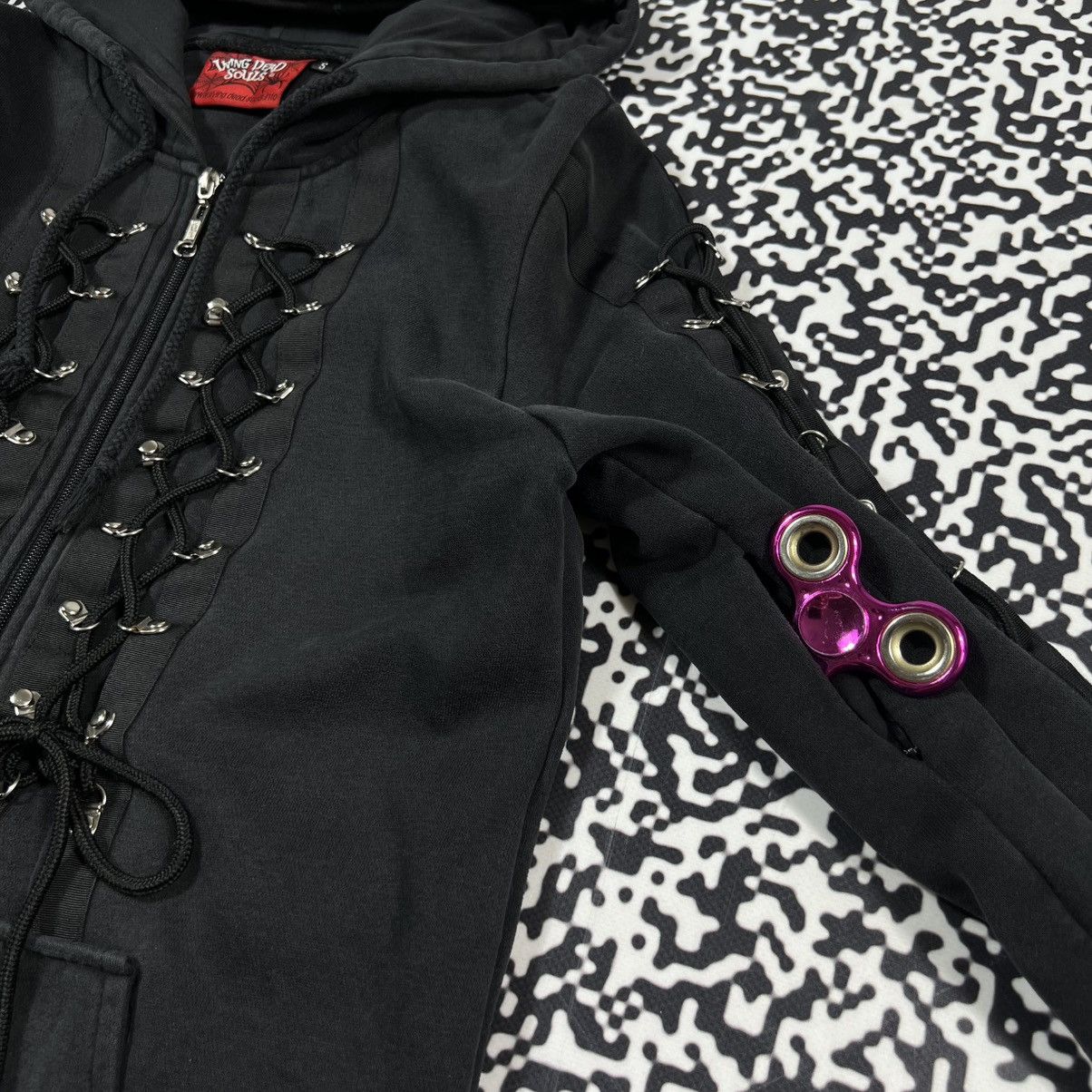 Japanese Brand Vintage Y2K Living Dead Souls Gothic Bunny Style Zip Hoode Size S / US 4 / IT 40 - 13 Thumbnail