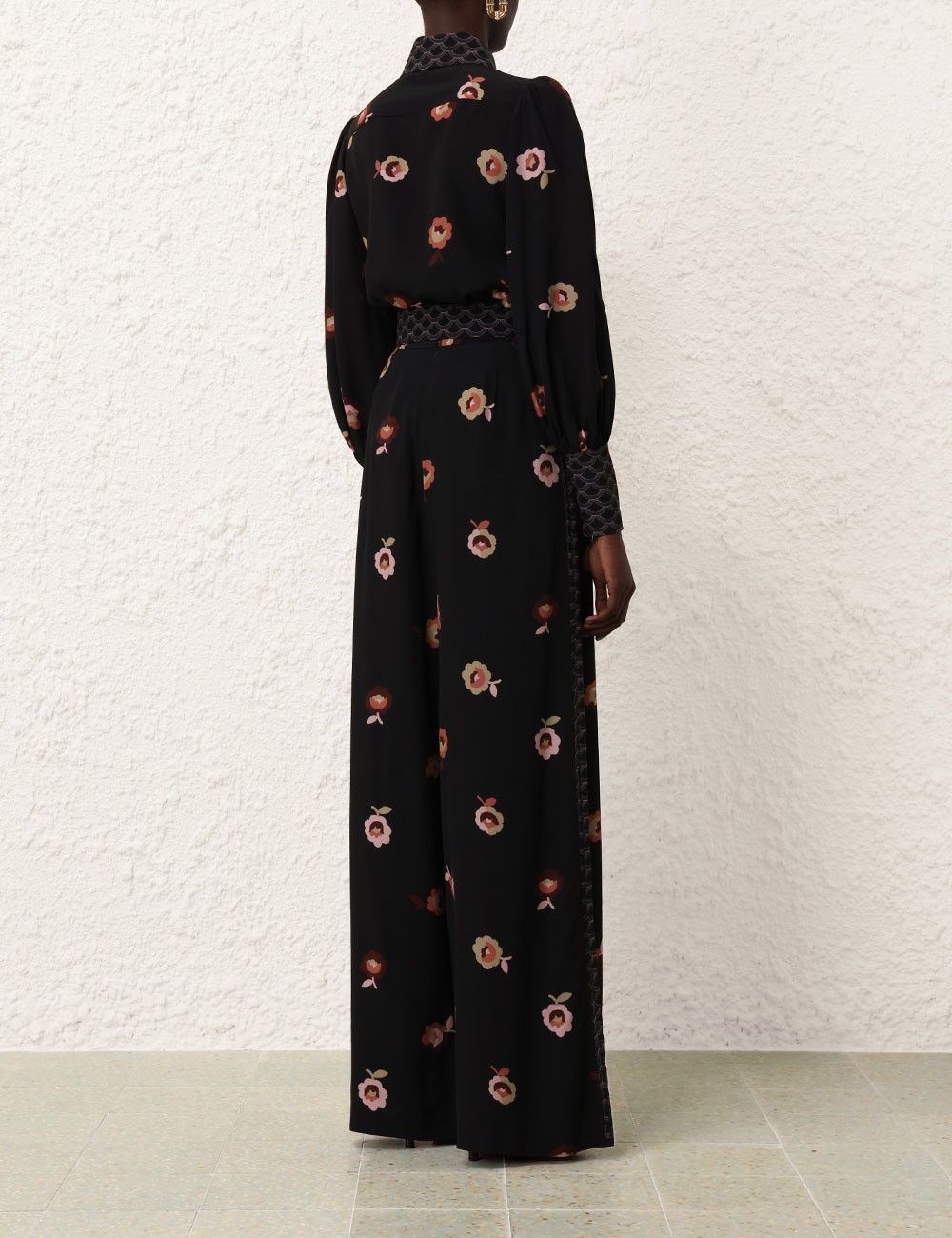 Zimmermann oc11z0825 Belted Wide Leg Pant in Black Size 28" / US 6 / IT 42 - 4 Thumbnail