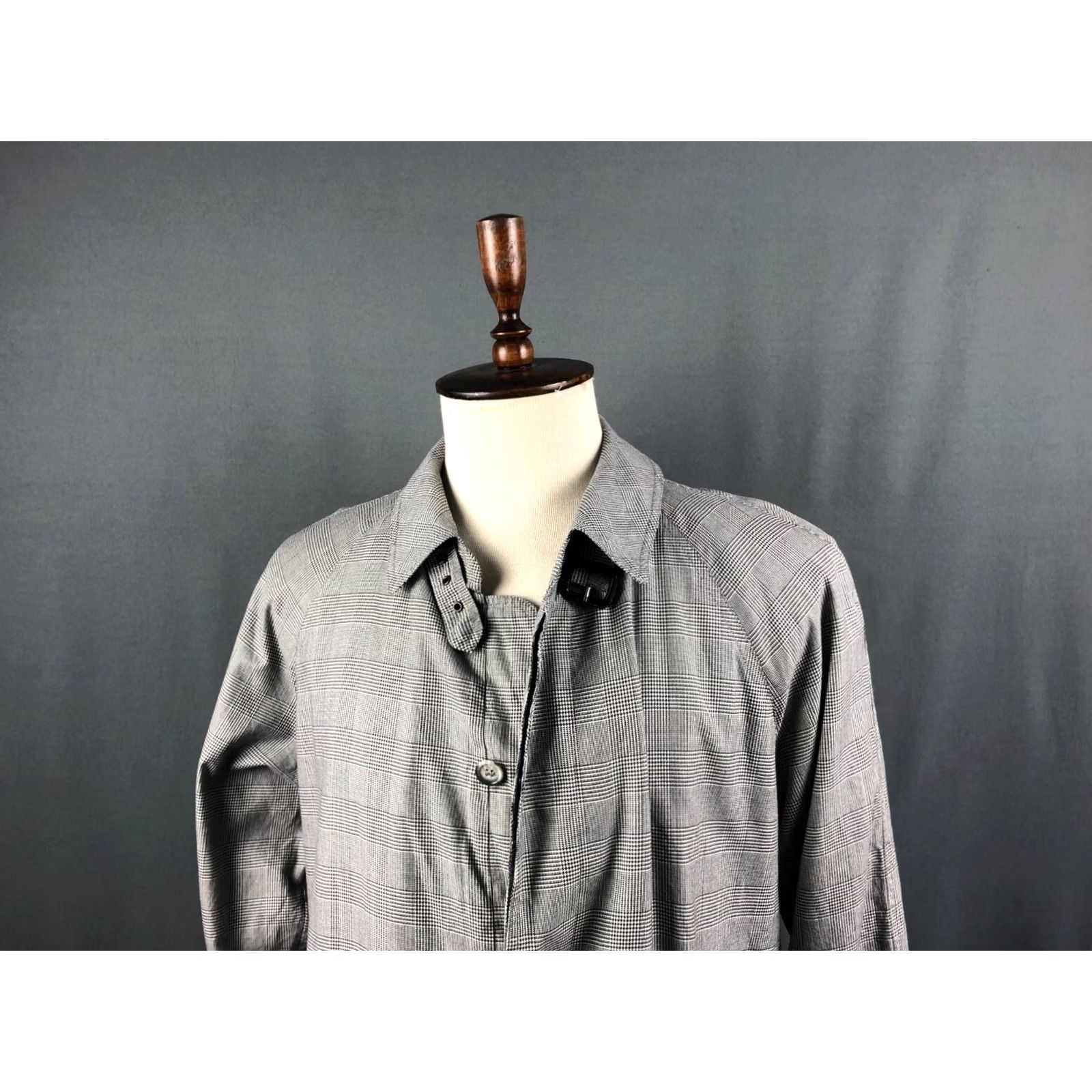 Herno Herno Coat Men Size 48 Gray Check Lightweight Belted Overcoat Casual Autumn Spring Size US M / EU 48-50 / 2 - 7 Thumbnail