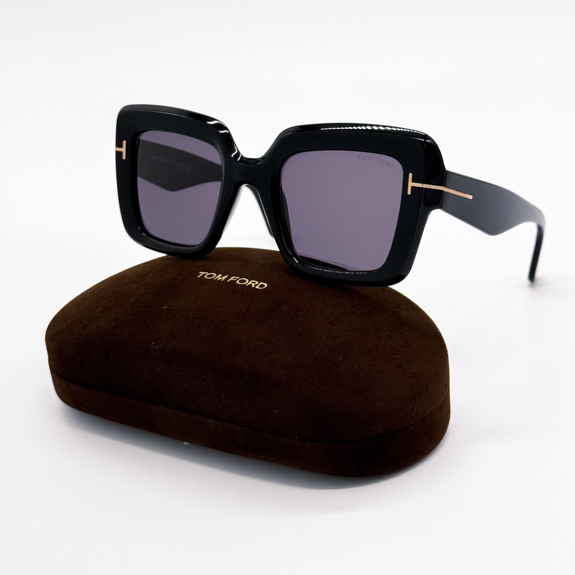 NEW TOM FORD LAUREN-02 TF614 01C WOMEN TOM FORD  FT0614/S BLACK SUNGLASSES Tom Ford Lauren-02 TF614 01C Sunglasses Women main image 3
