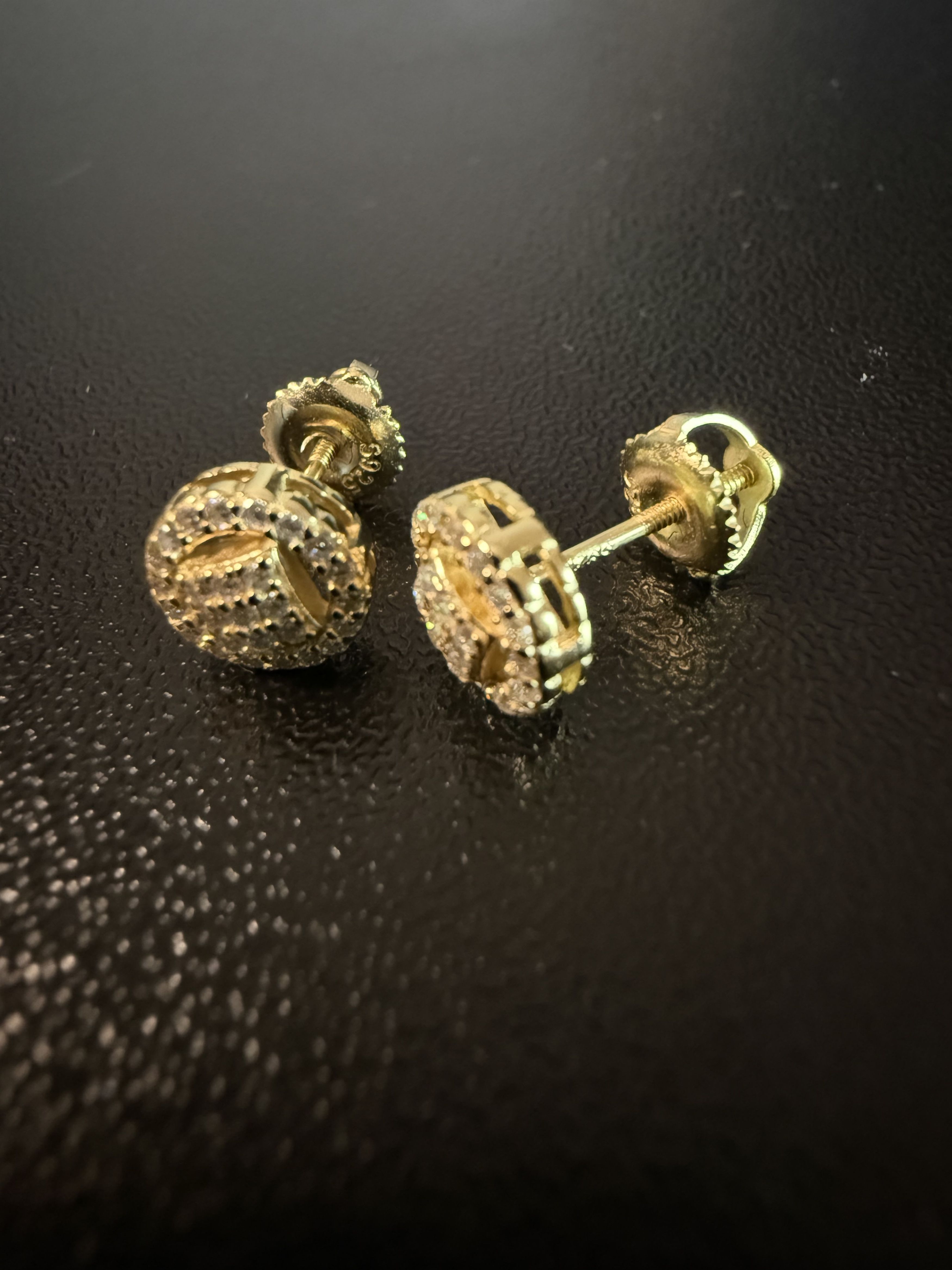 Other Square Cluster Center Moissanite Gold Plated 925s earrings Size ONE SIZE - 9 Thumbnail