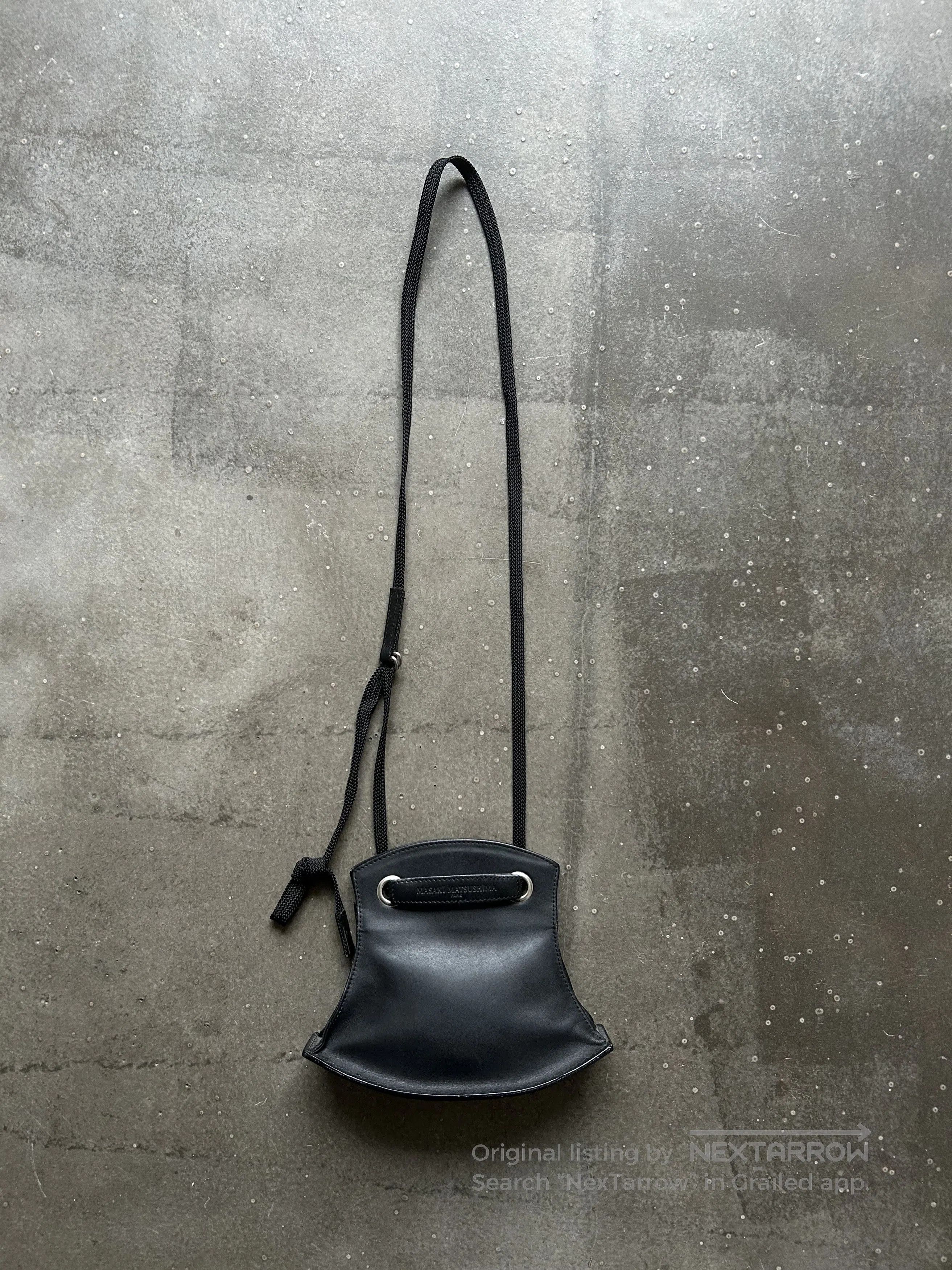 Masaki Matsushima Masaki Matsushima 90s Boat Leather Crossbody. Size ONE SIZE - 2 Thumbnail