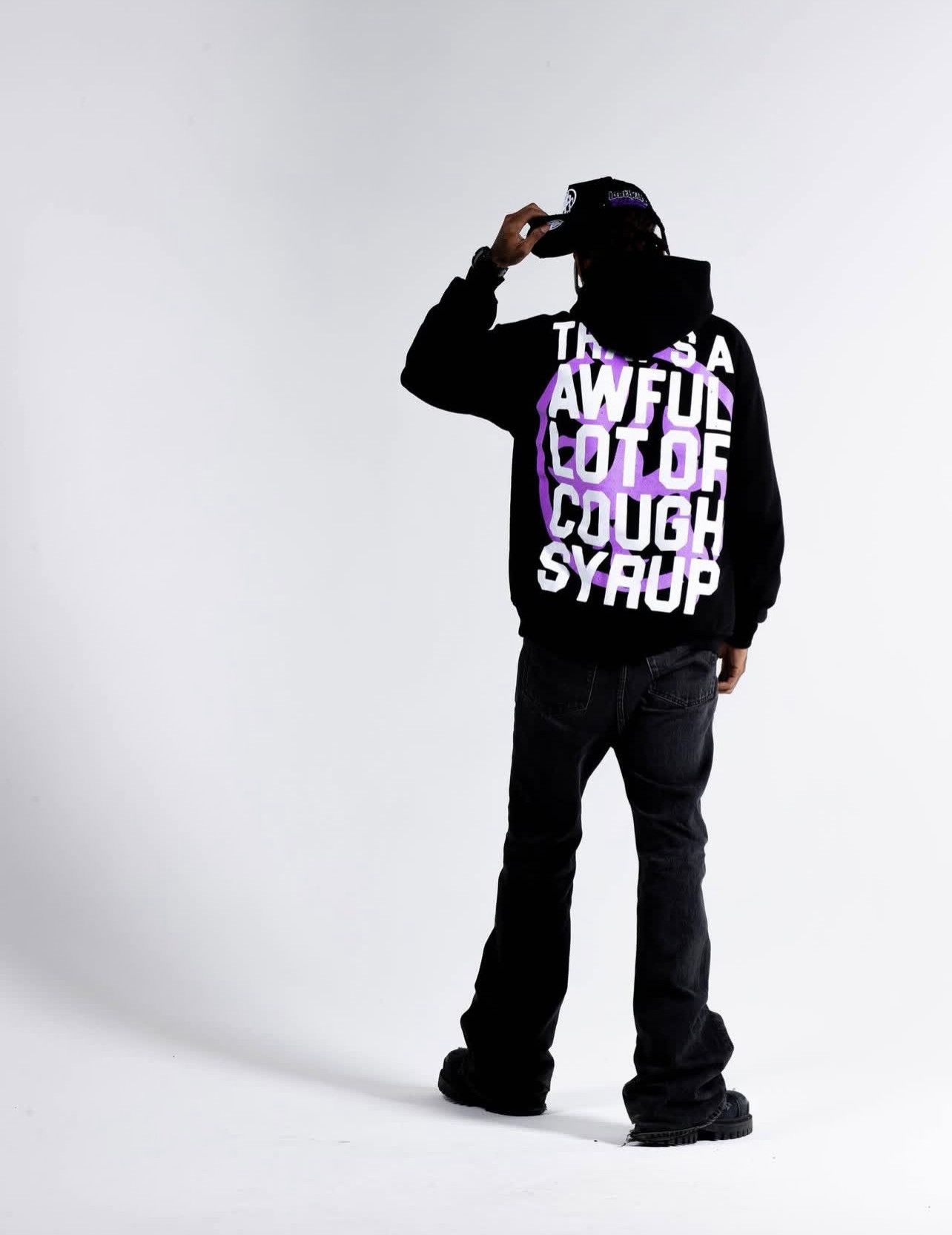Awful Lot of Cough Syrup ALOCS x LOST HILLS HOODIE SIZE XL BLACK/PURPLE Size US XL / EU 56 / 4 - 2 Thumbnail
