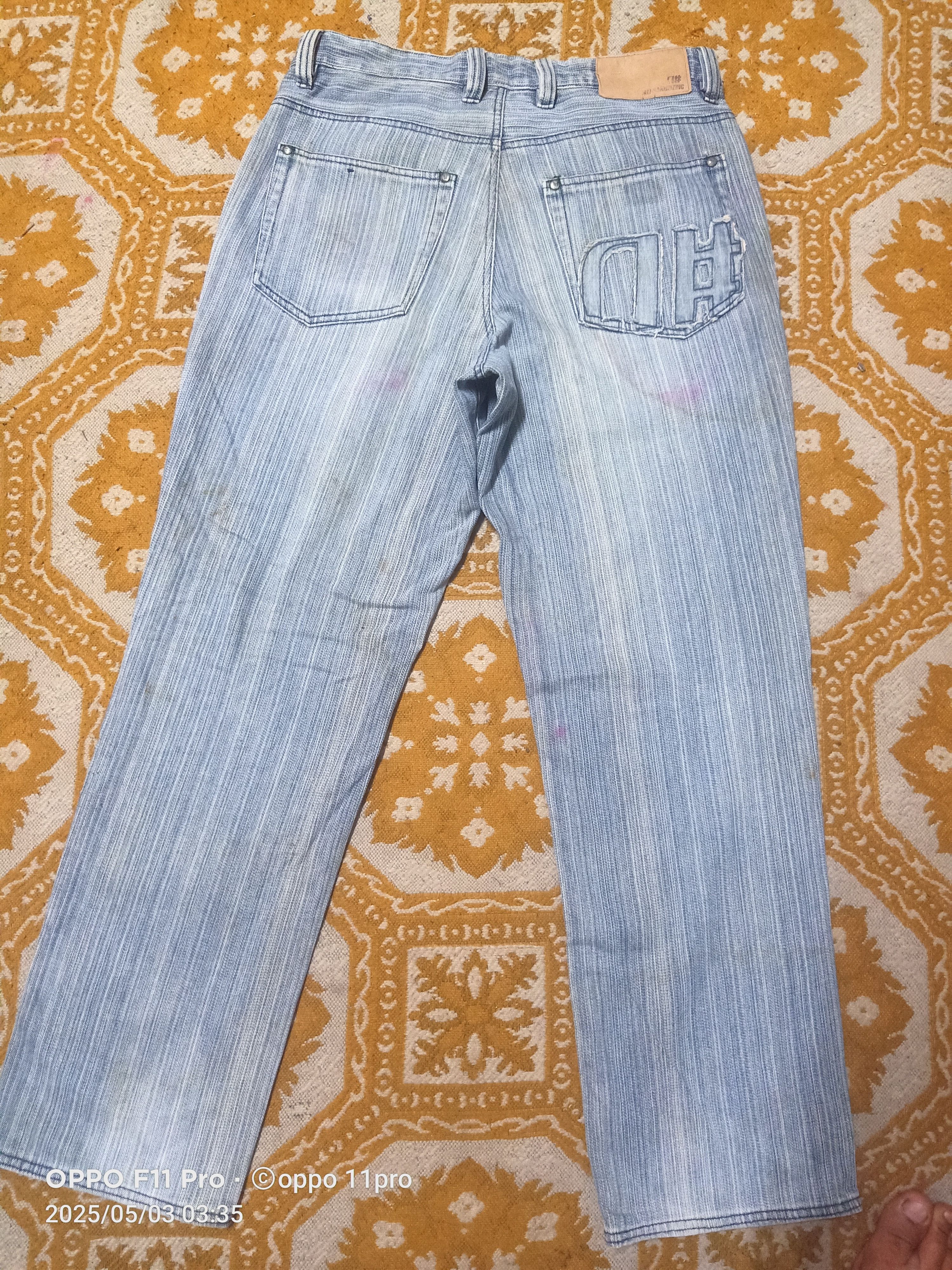 Alphanumeric × If Six Was Nine Vintage Alphanumeric Flare Denim Hickory Denim Size US 34 / EU 50 - 3 Thumbnail