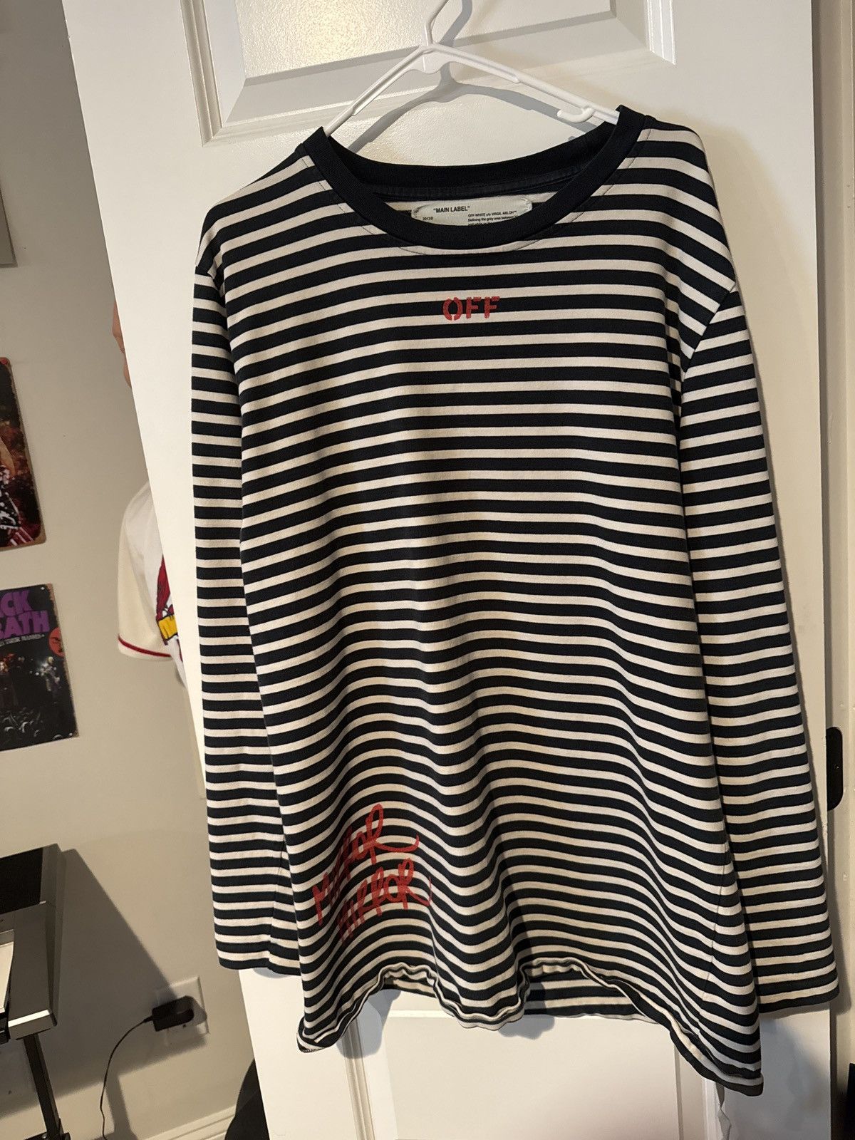 Off-White Off White Long Sleeve Striped Shirt “xxxtentacion
