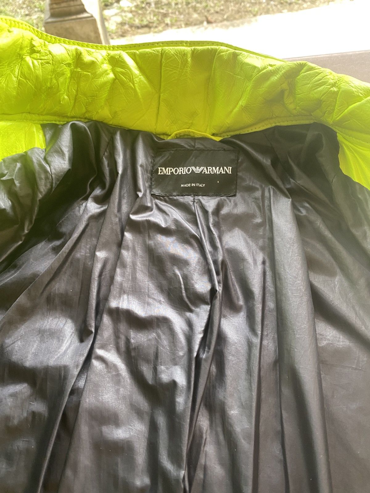 Emporio Armani Emporio Armani Lamb Leather Jacket made In Italy Size US L / EU 52-54 / 3 - 3 Thumbnail