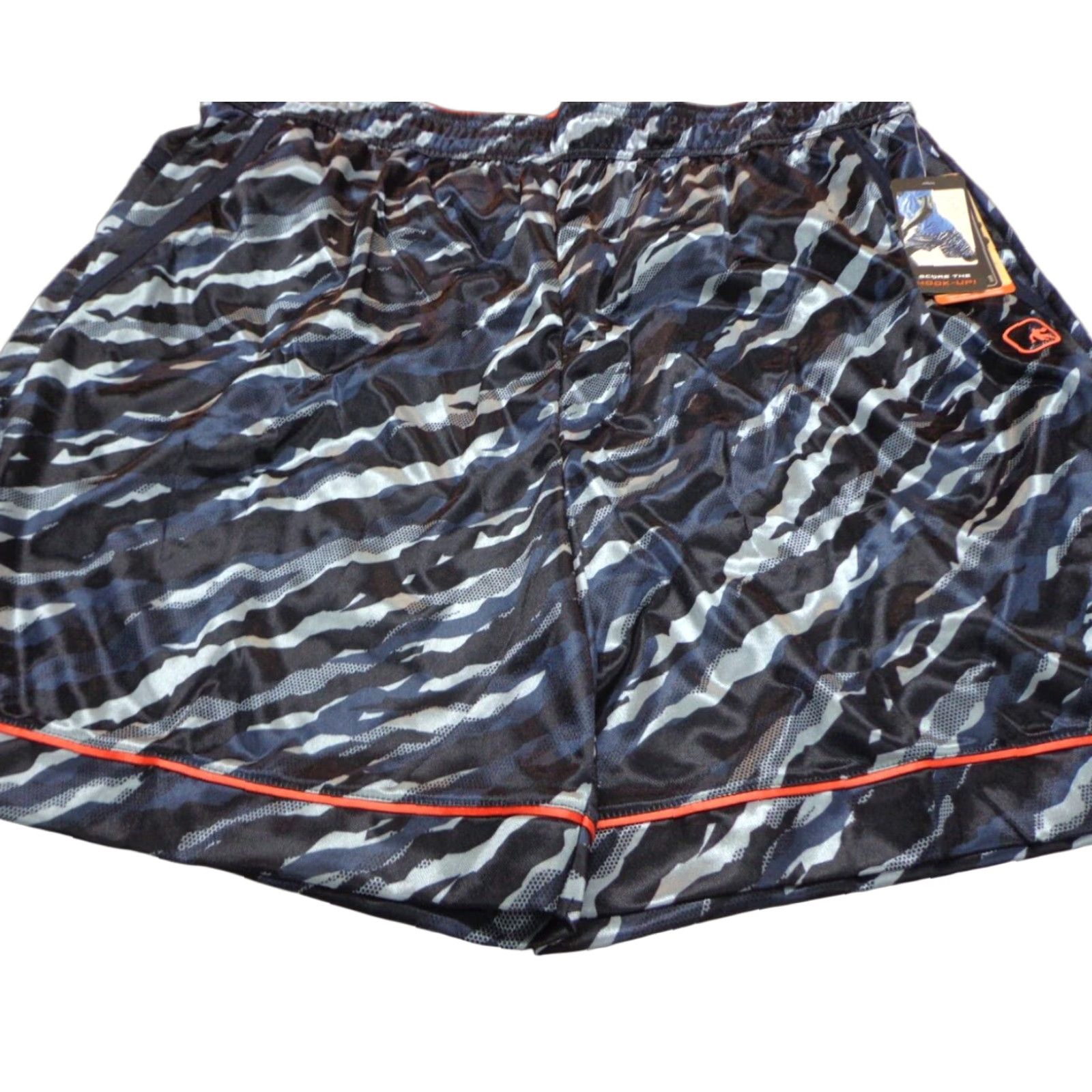 Vintage AND1 Offense Athletic Gym Shorts Mens 3XL Black Camouflage 8" Inseam Drawstring Pockets Lightweight Basketball New Size US 39 - 1 Thumbnail