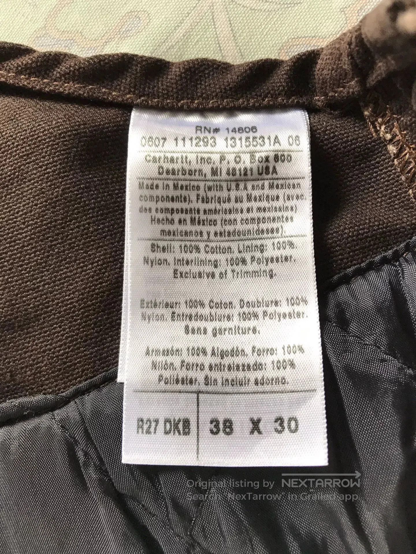 Carhartt Carhartt R27 Washed Canvas Overalls. Size US 38 / EU 54 - 9 Thumbnail