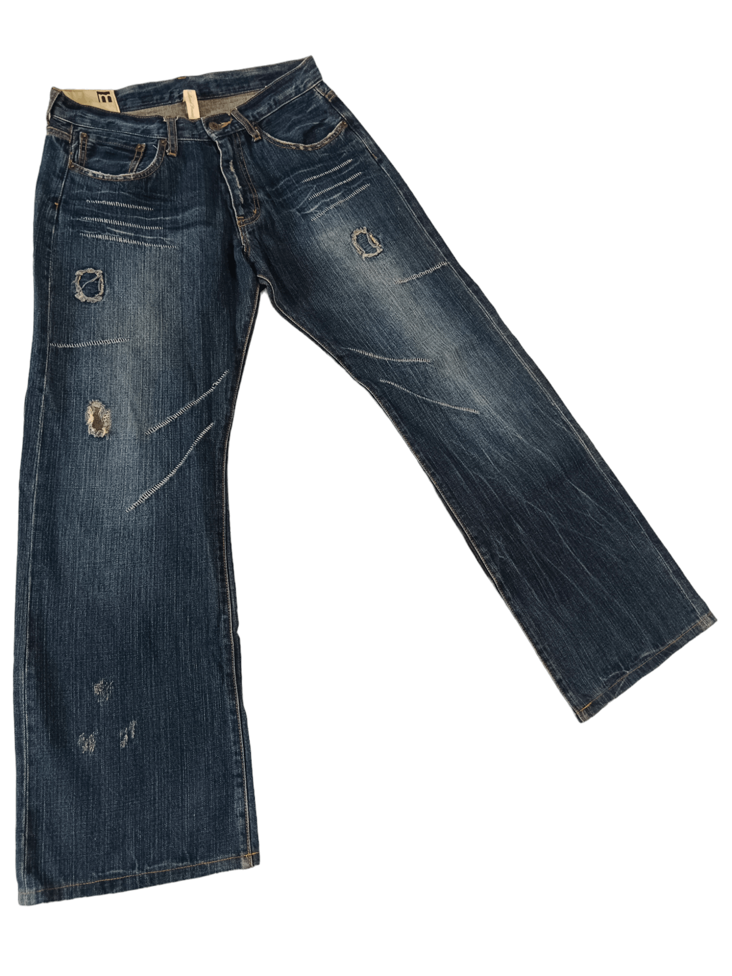 Japanese Brand 💥Modish Style💥 Clawmark Minimalist Flared Denim Size US 30 / EU 46 - 2 Thumbnail